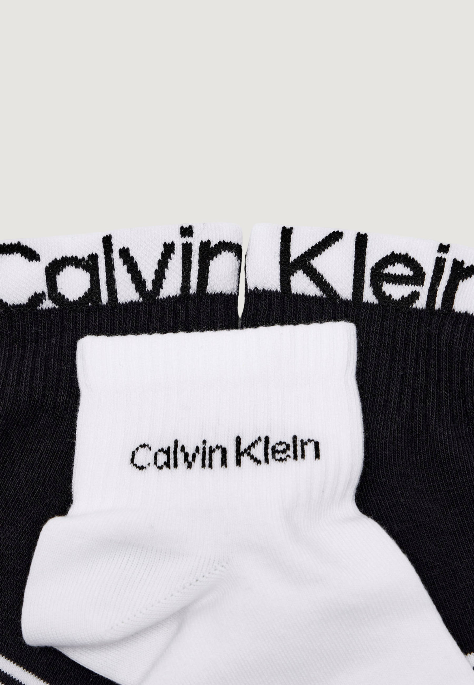 Calzini corti Calvin Klein Jeans CK MEN QUARTER 2P LOGO STRIPE