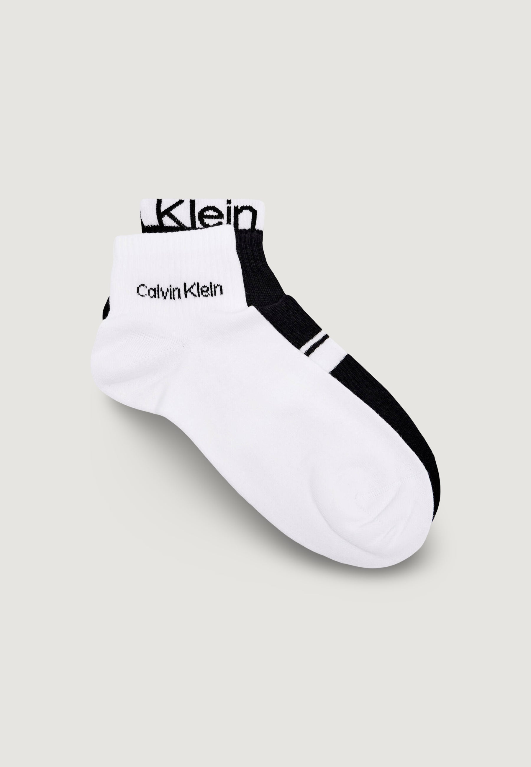 Calzini corti Calvin Klein Jeans CK MEN QUARTER 2P LOGO STRIPE