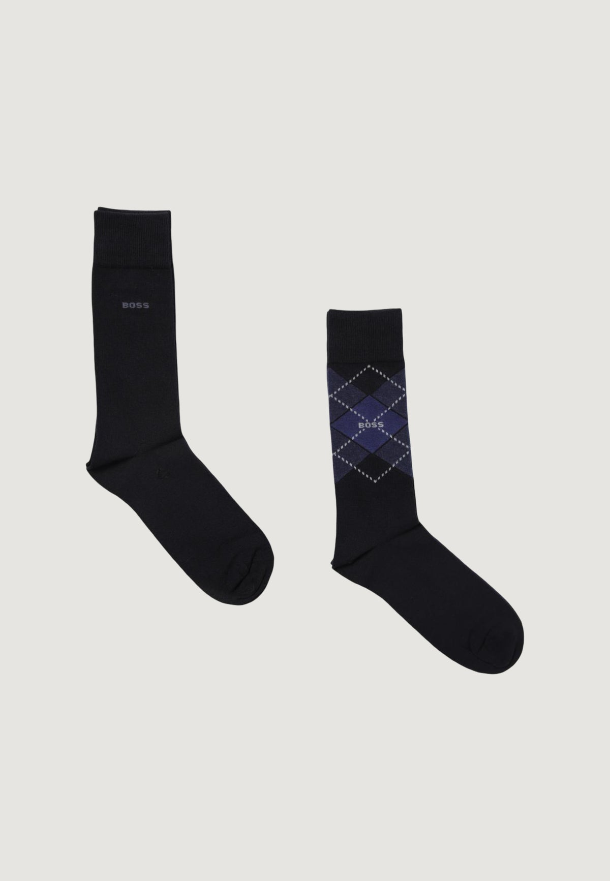 Knee high socks Boss 2P RS Argyle CC
