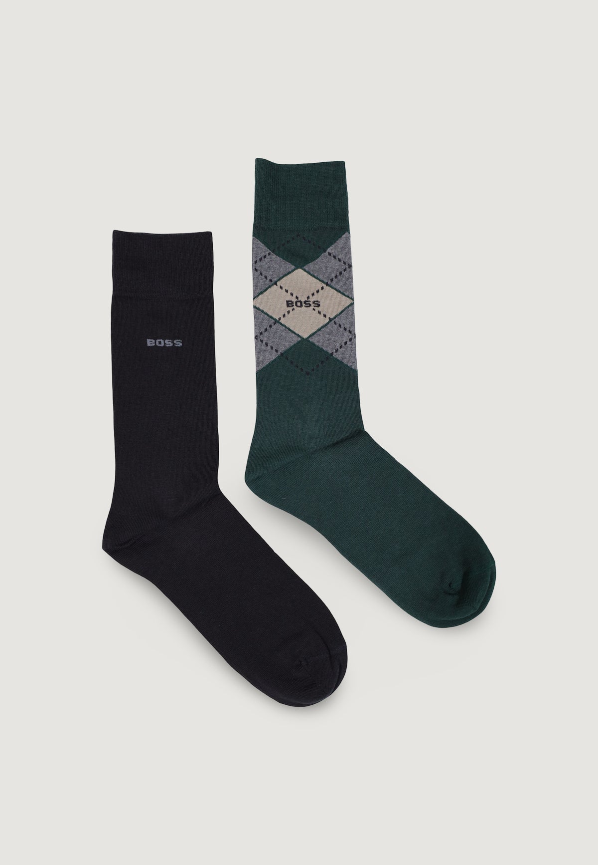 Knee high socks Boss 2P RS Argyle CC