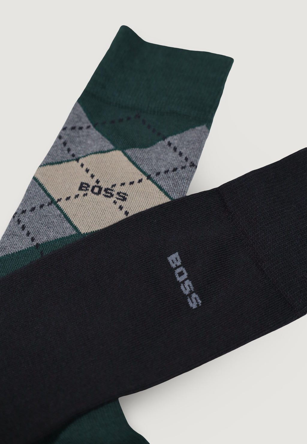 Knee high socks Boss 2P RS Argyle CC