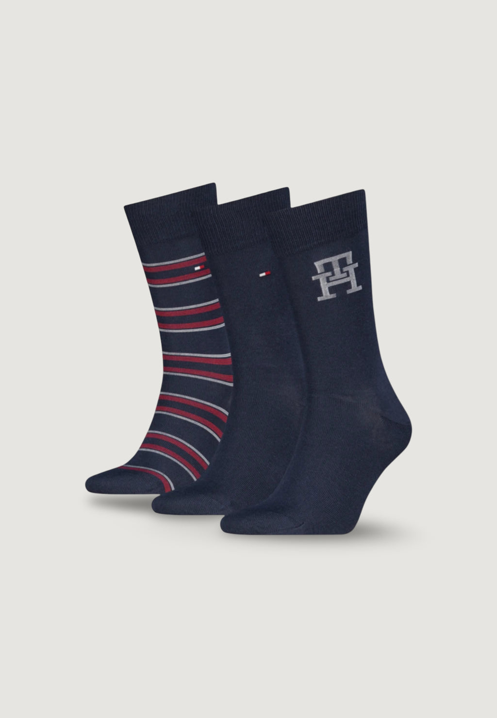 Knee high socks Calvin Klein Jeans MEN SOCK 3P GIFTBOX MONOGRAM STRIPE