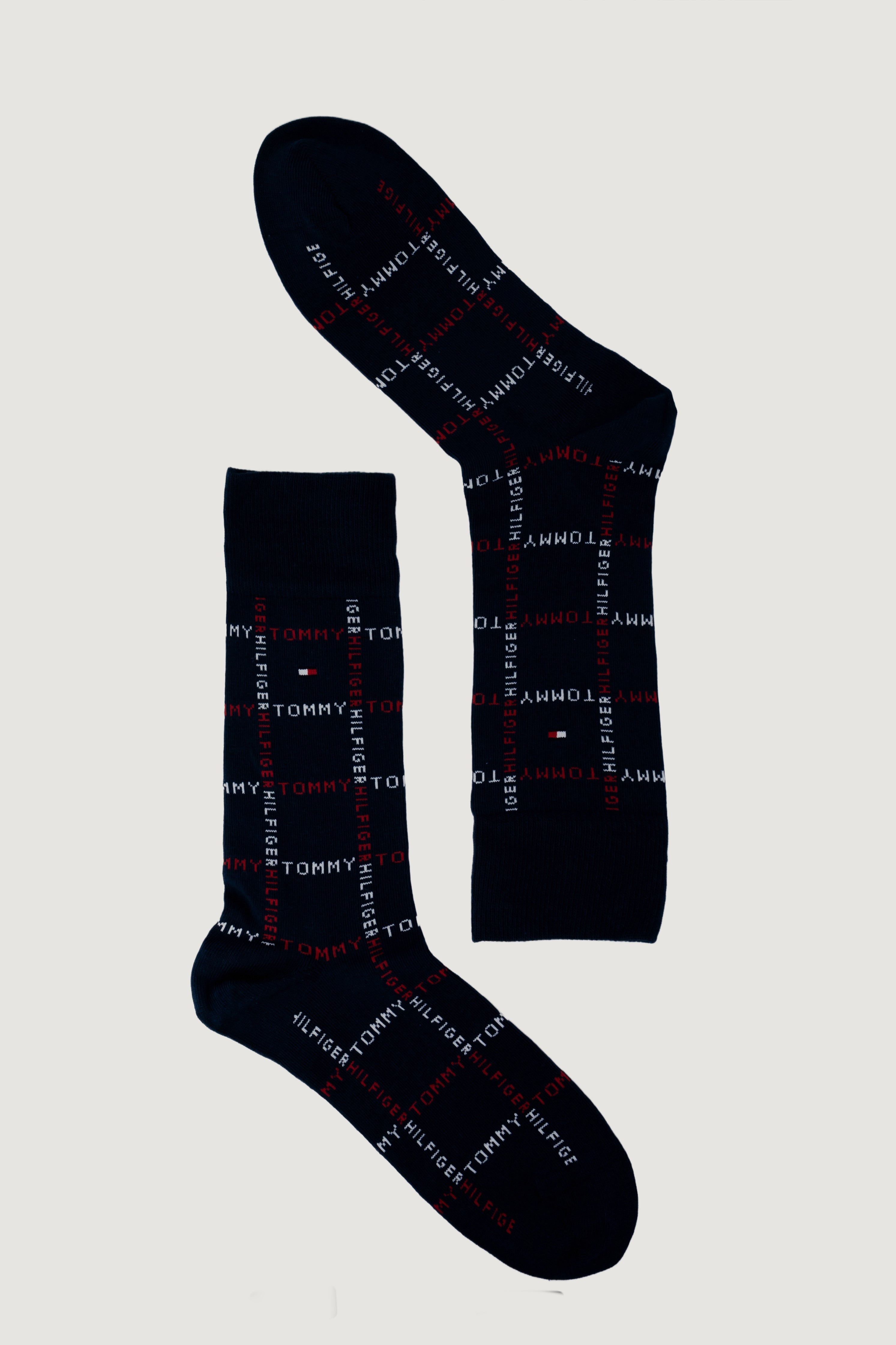 Calzini Lunghi Tommy Hilfiger TH MEN SOCK 3P GIFTBOX GRID STRIPE