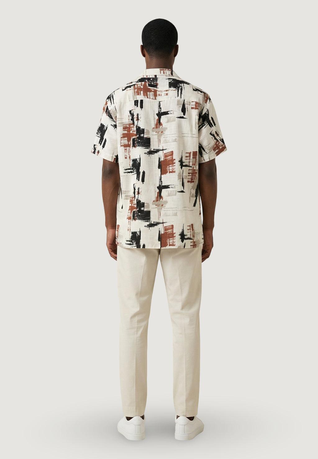 Camicia manica corta Antony Morato HONOLULU RELAXED STRAIGHT FIT WITH  LOGOED METAL BADGE