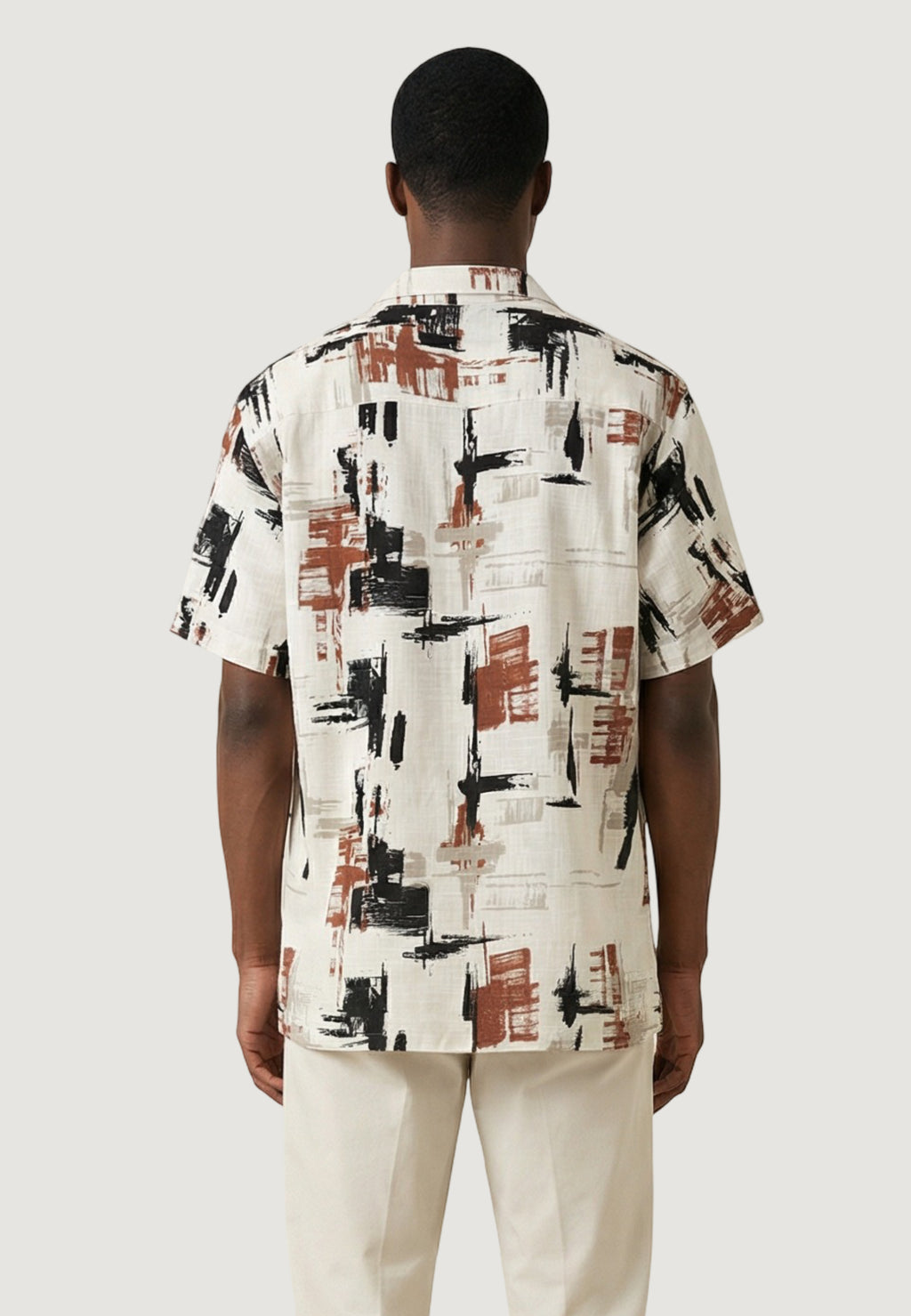 Camicia manica corta Antony Morato HONOLULU RELAXED STRAIGHT FIT WITH  LOGOED METAL BADGE