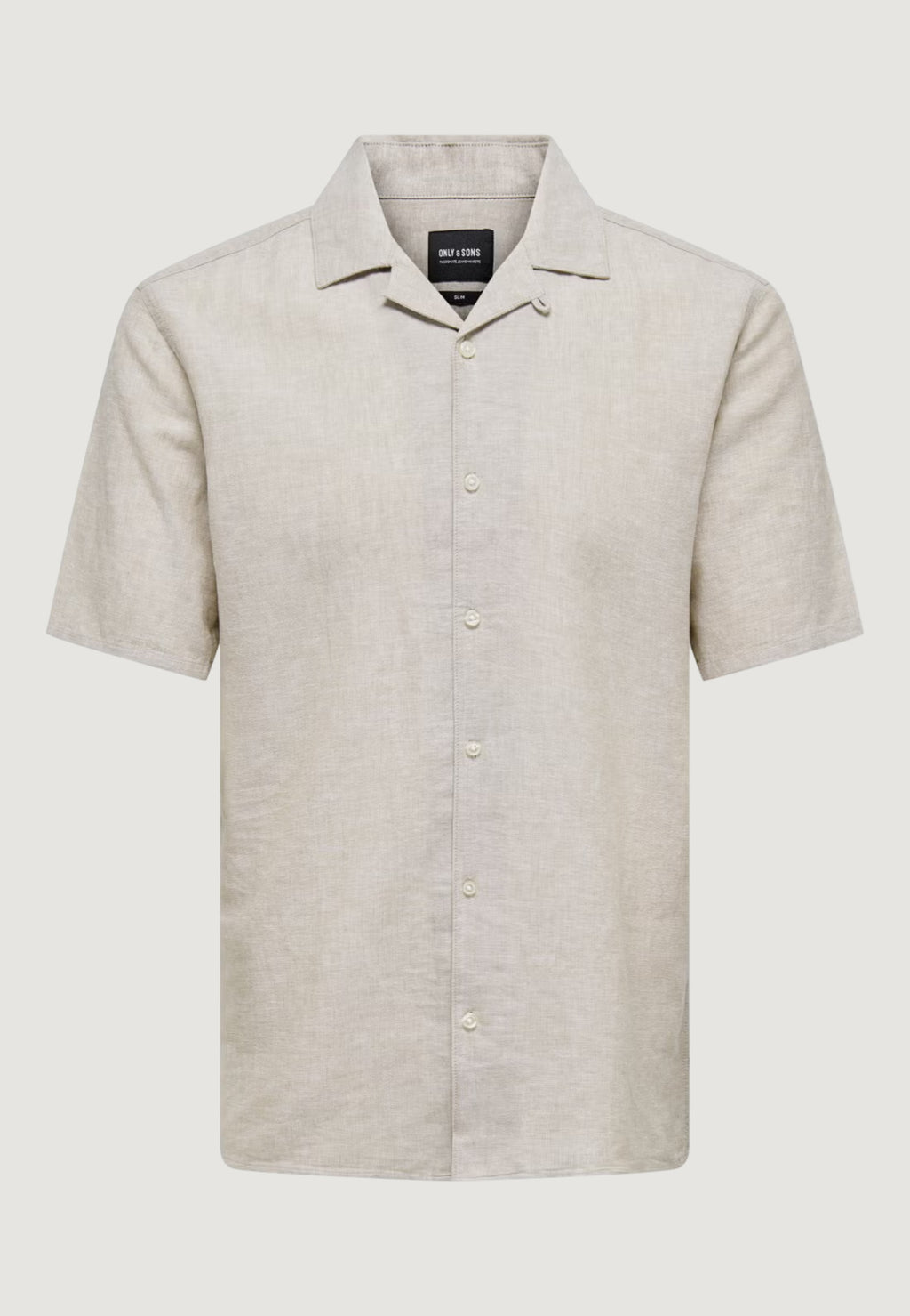 Camicia manica corta Only & Sons ONSCAIDEN SS SOLID RESORT LINEN NOOS