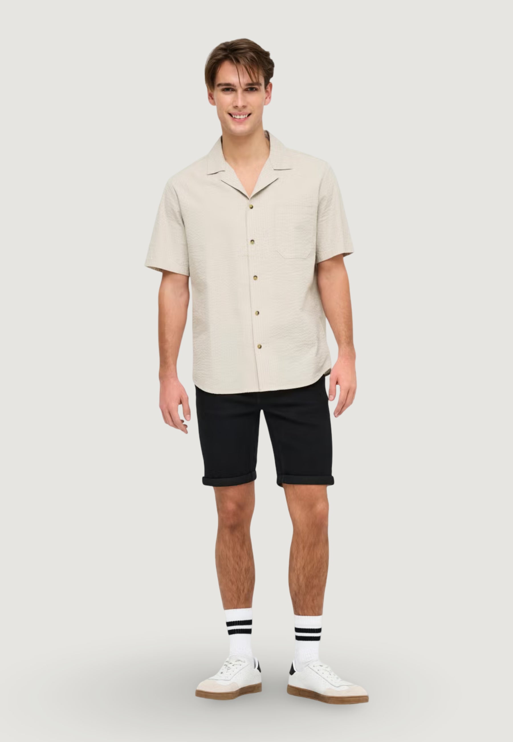 Camicia manica corta Only & Sons ONSEYE RESORT SEERS 0009 SHIRT NOOS