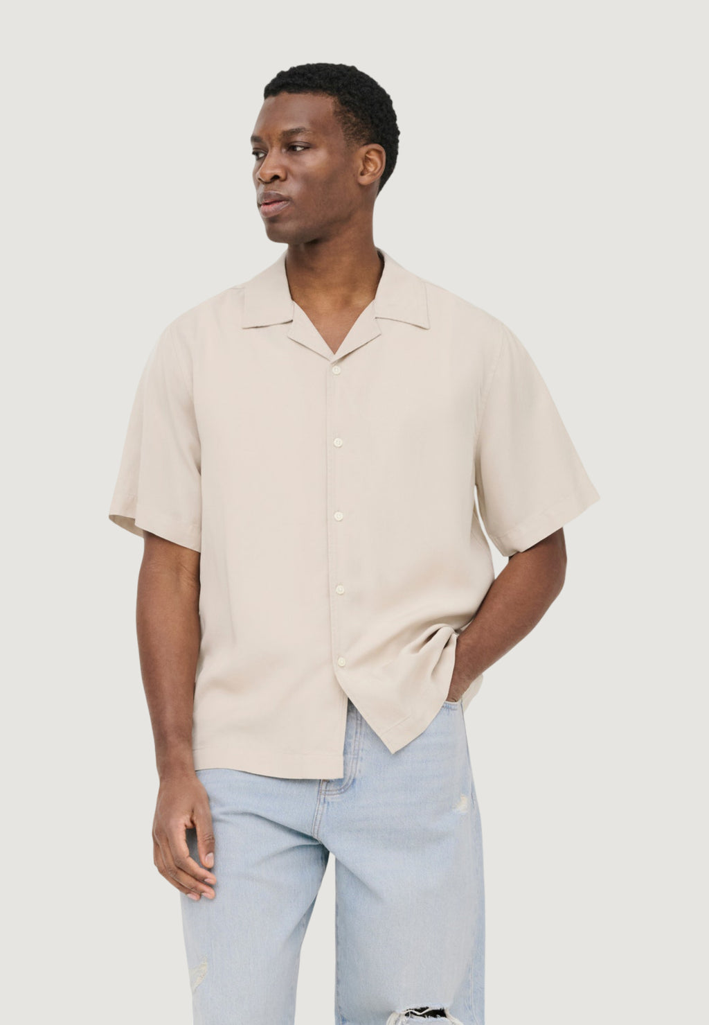 Camicia manica corta Only & Sons Onsperu Ss Reg Tencel Shirt Noos