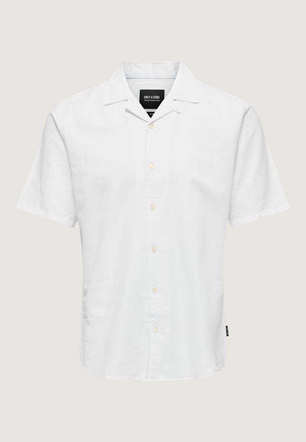 Short sleeve shirt Only & Sons ONSCAIDEN SS SOLID RESORT LINEN NOOS