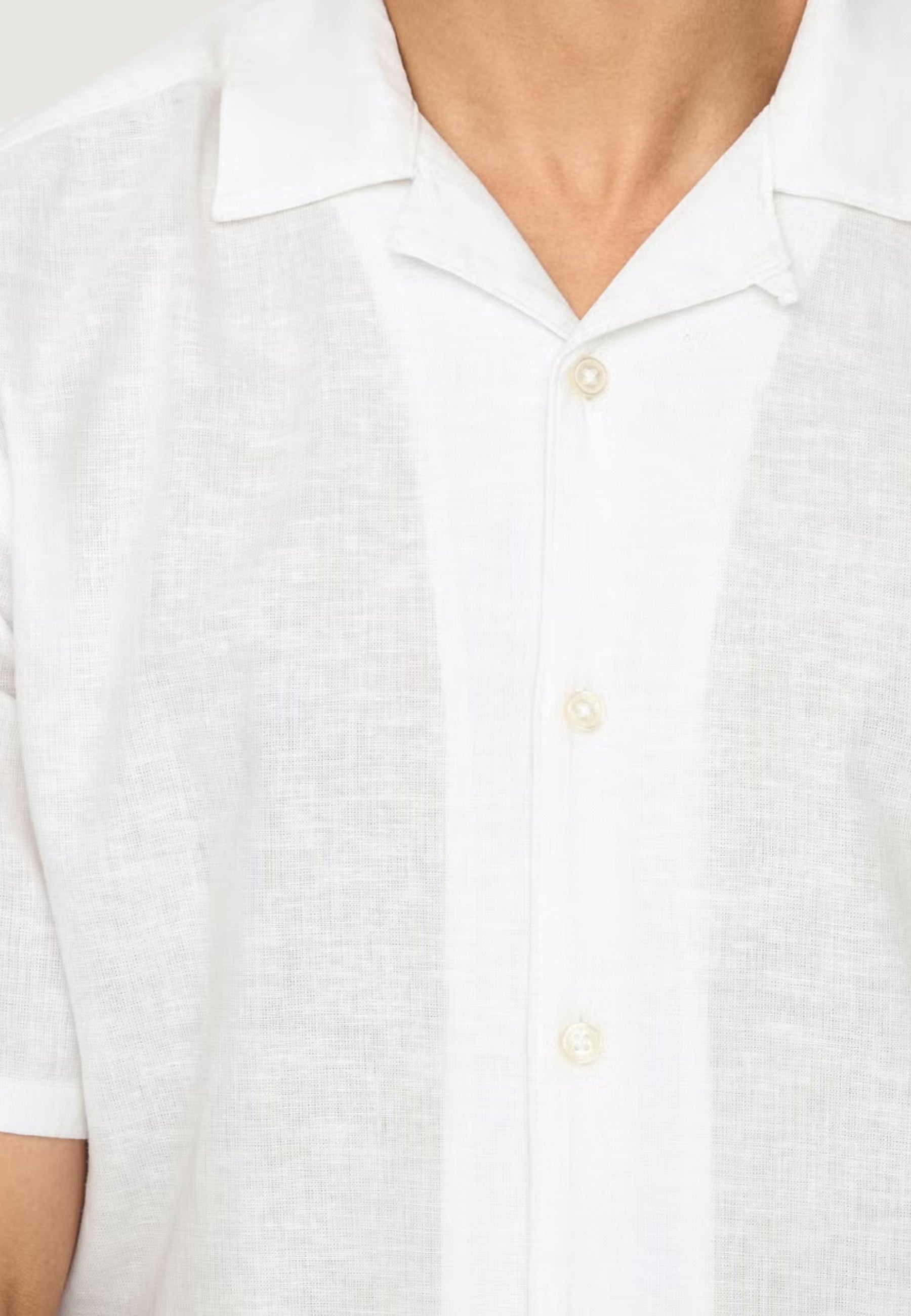 Short sleeve shirt Only & Sons ONSCAIDEN SS SOLID RESORT LINEN NOOS