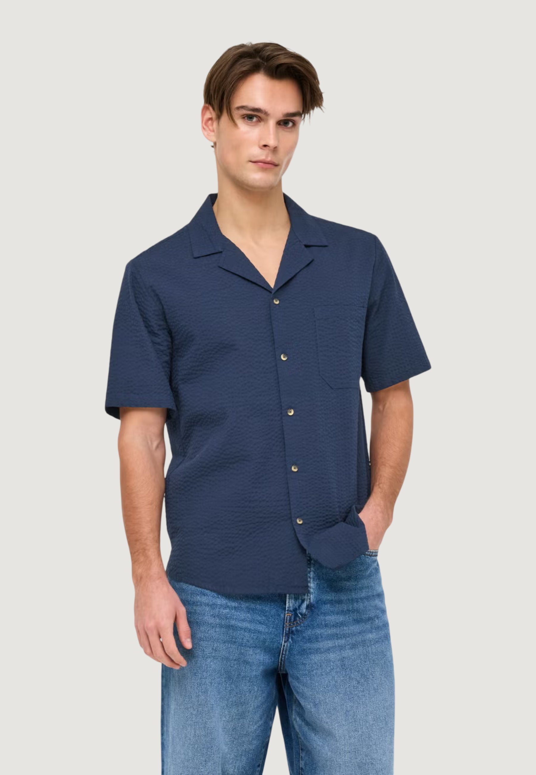 Camicia manica corta Only & Sons ONSEYE RESORT SEERS 0009 SHIRT NOOS