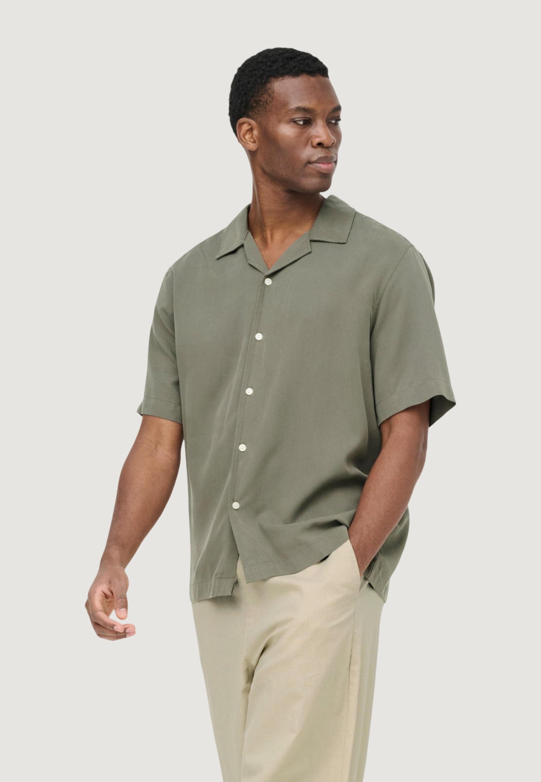 Camicia manica corta Only & Sons Onsperu Ss Reg Tencel Shirt Noos