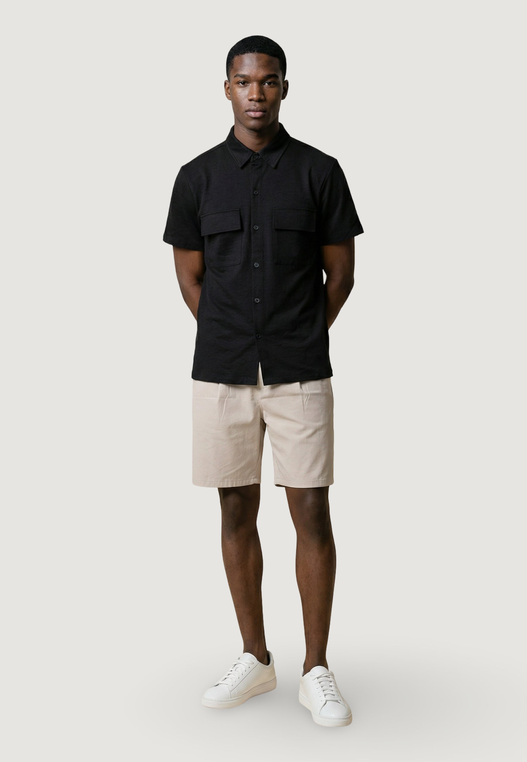 Camicia manica corta YOS CAMICIA OVER M/M CUPRO TESSUTO LEGGERO