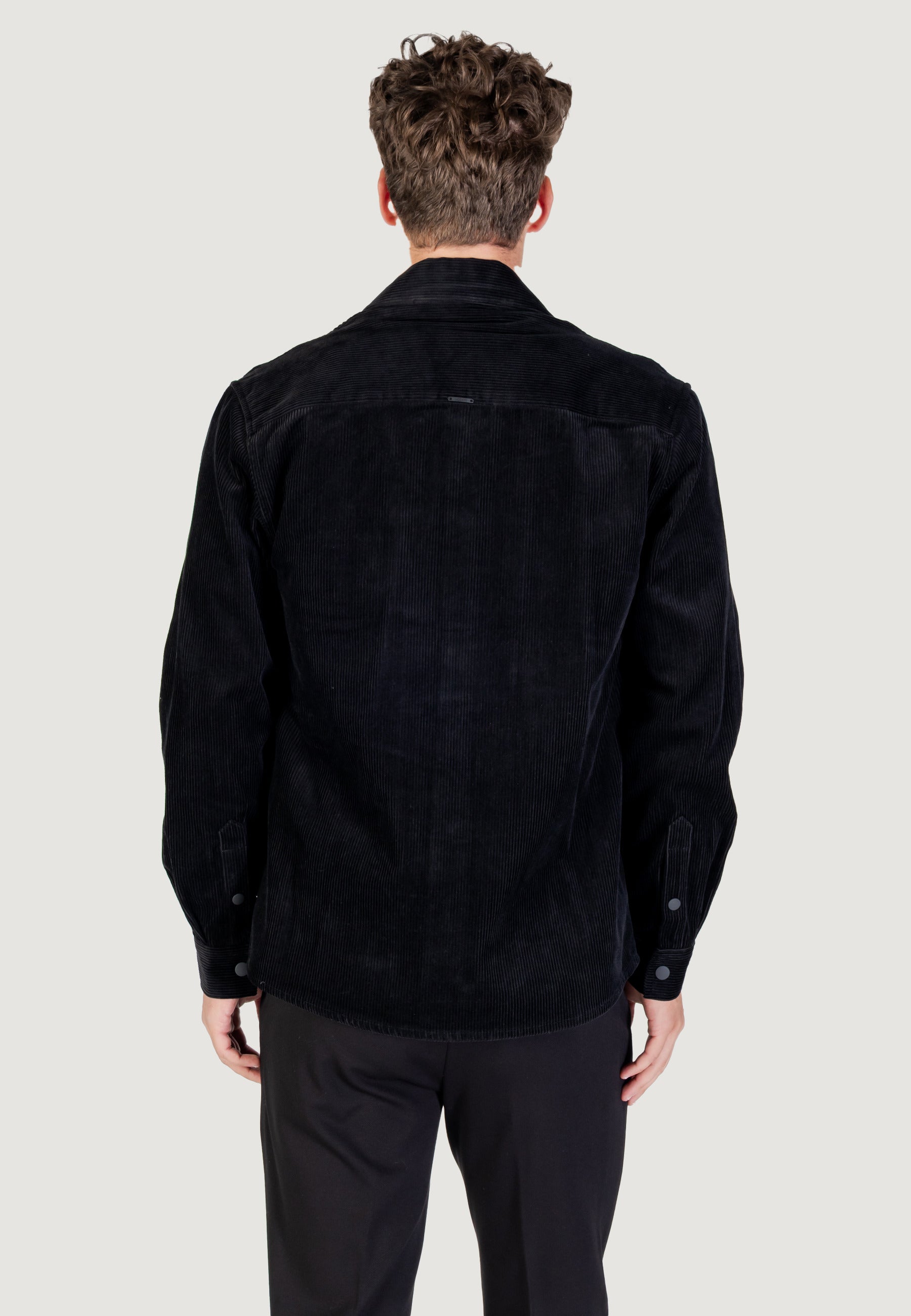Camicia manica lunga Antony Morato REGULAR FIT WITH LOGOED METAL BADGE