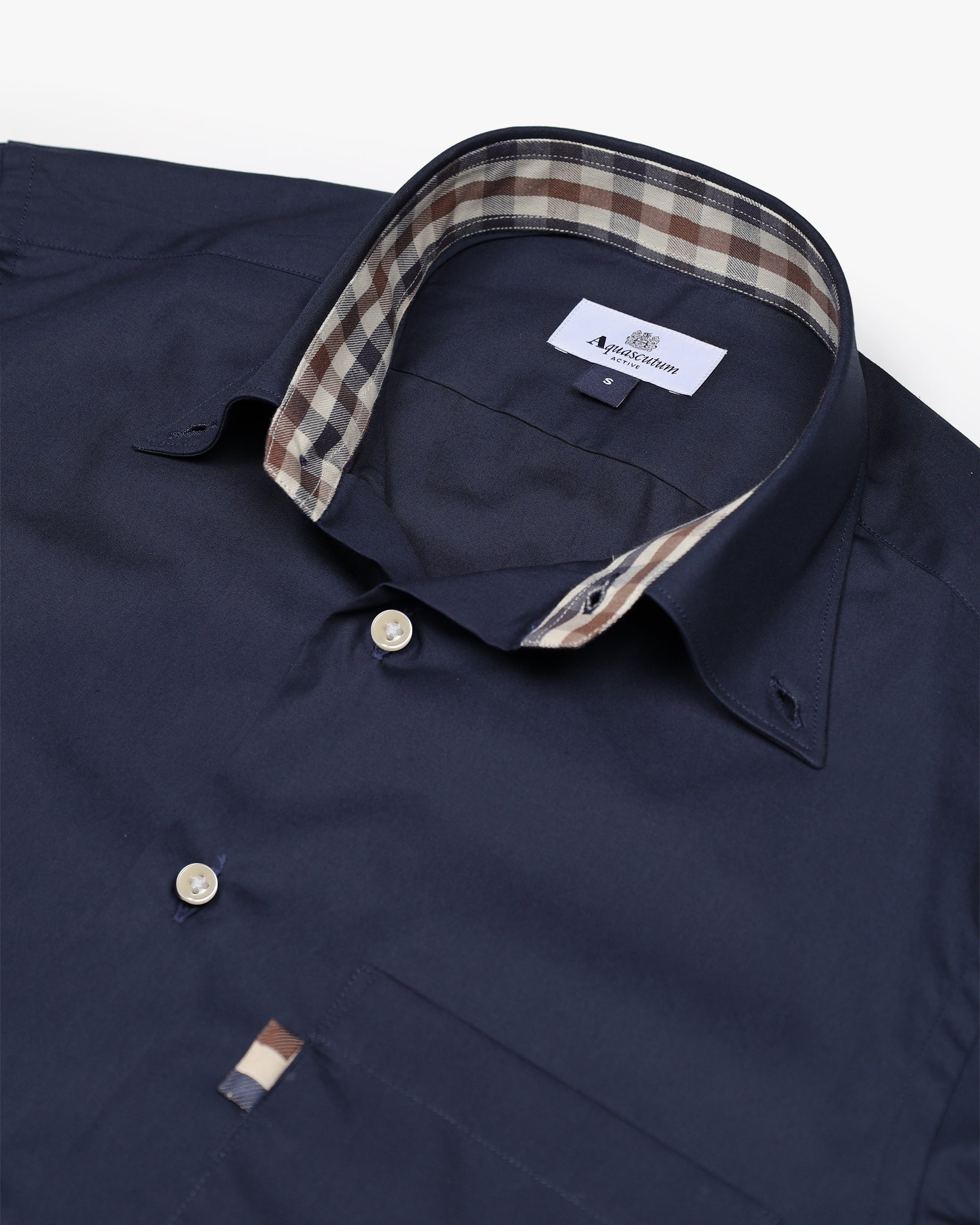 Camicia manica lunga Aquascutum Active BUTTON DOWN POPELINE SHIRT