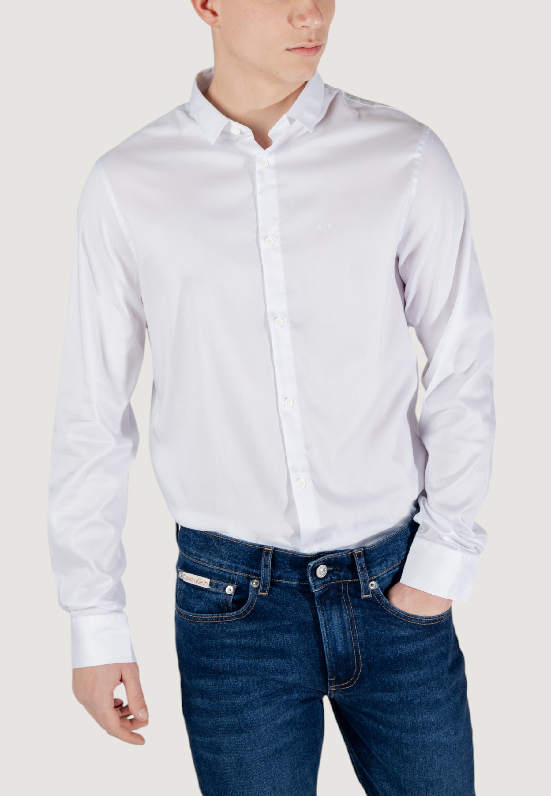 Camicia manica lunga Armani Exchange 8NZC49 ZNYXZ