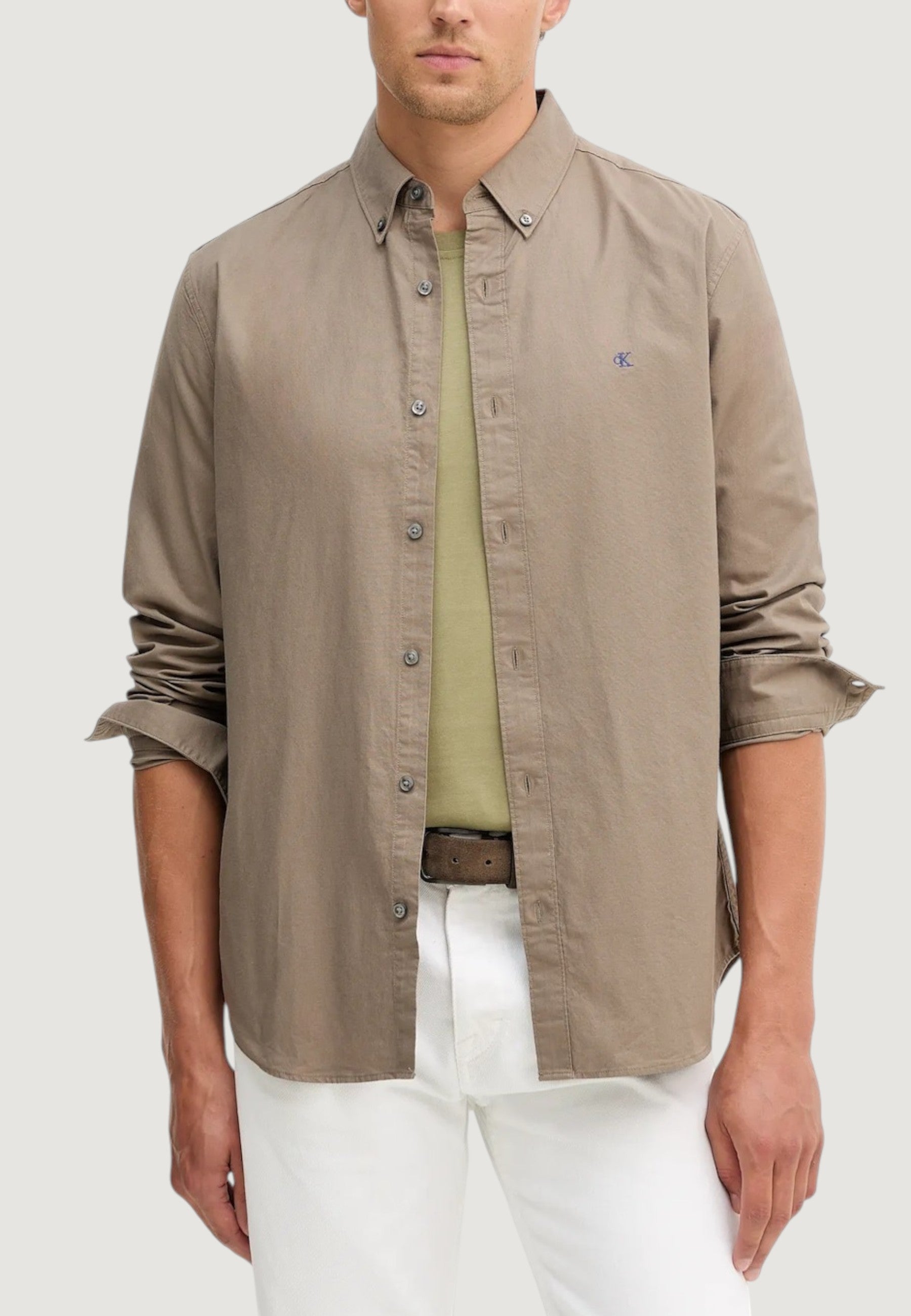Camicia manica lunga Calvin Klein Jeans LS SOLID OXFORD CLAS