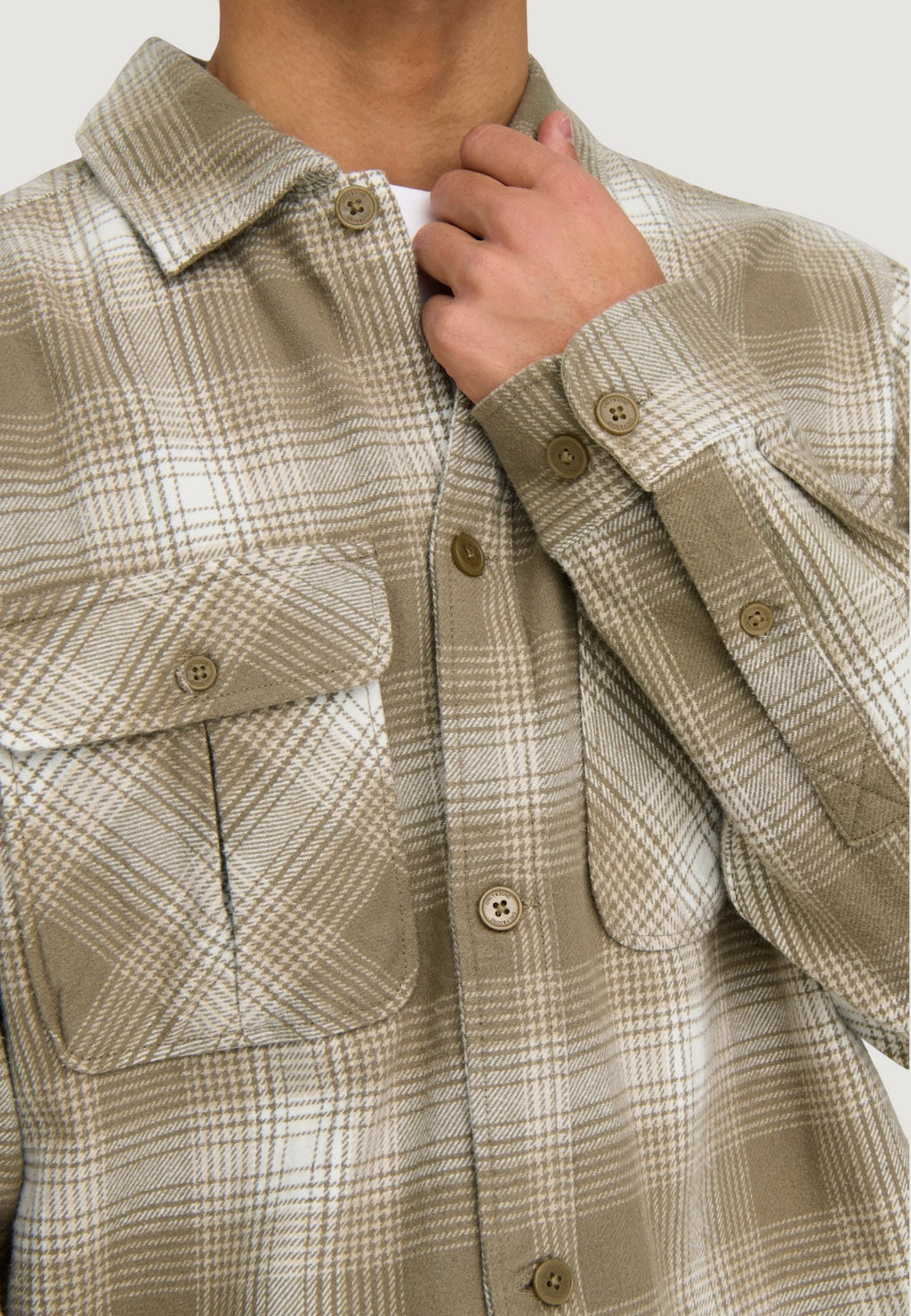 Long sleeve shirt Only & Sons ONSCEDRIC LIFE CHECK OVERSHIRT NOOS