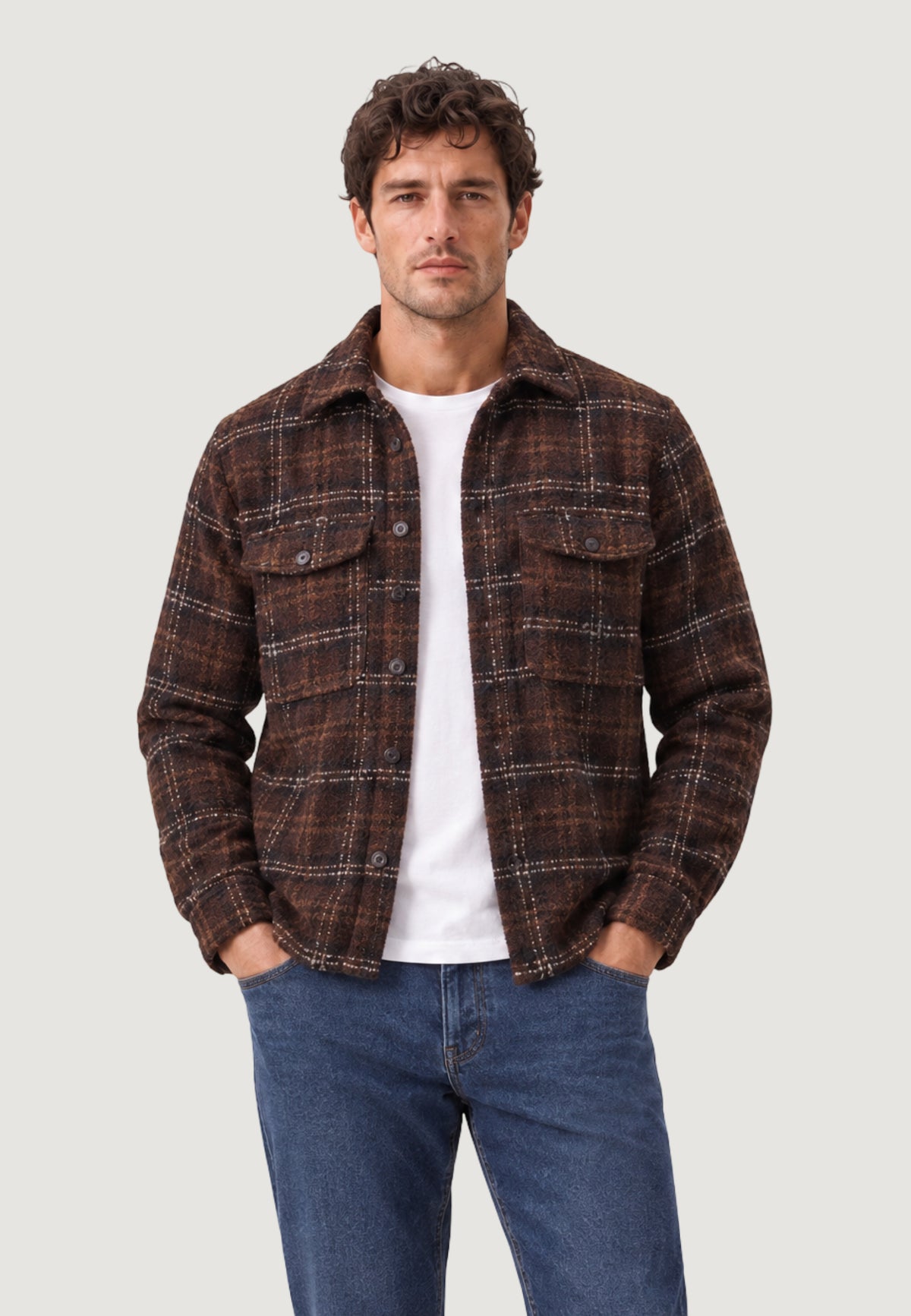 Camicia manica lunga Only & Sons Onsluigi Ls Boucle Reg Overshirt