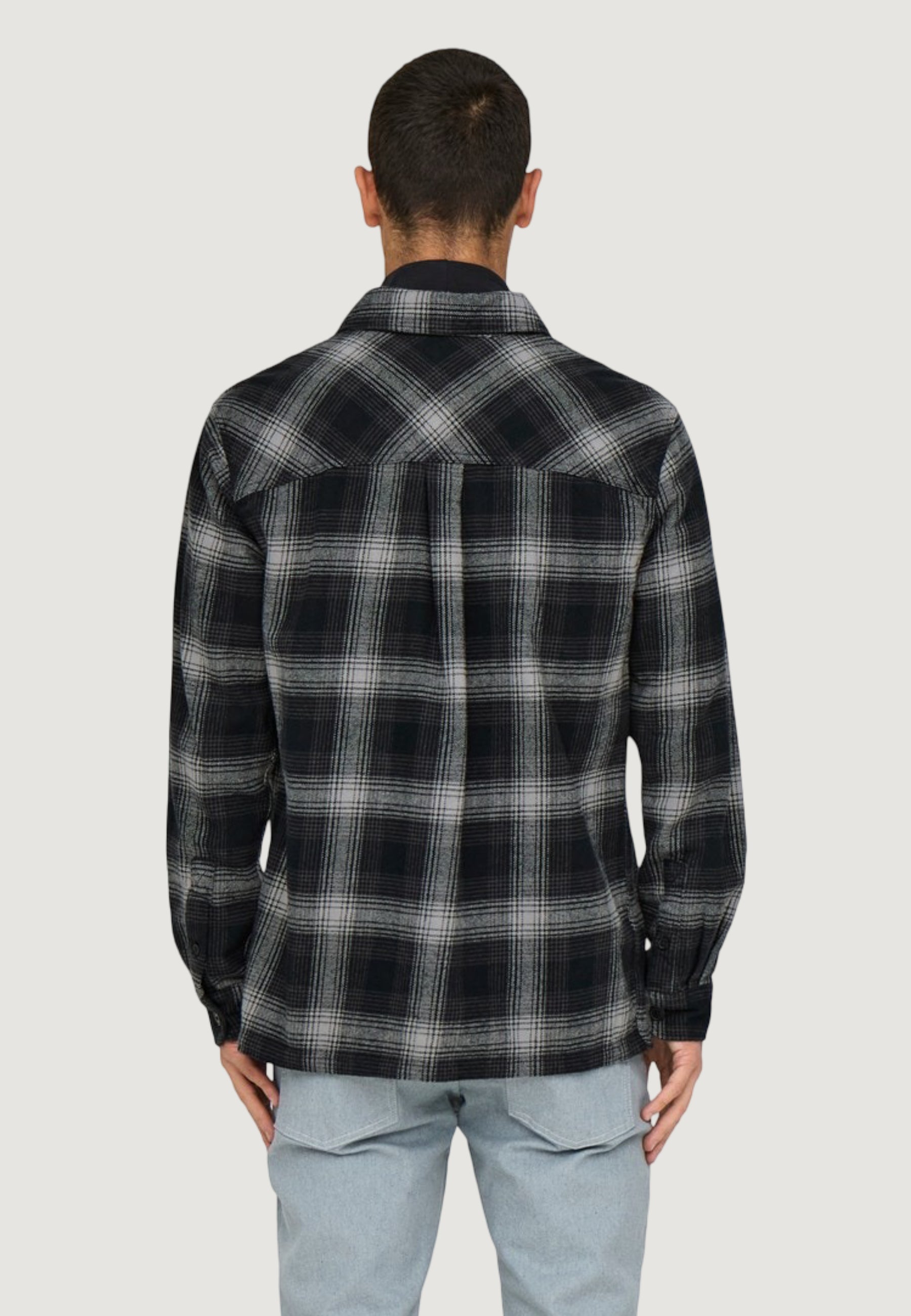 Long sleeve shirt Only & Sons ONSCEDRIC LIFE CHECK OVERSHIRT NOOS