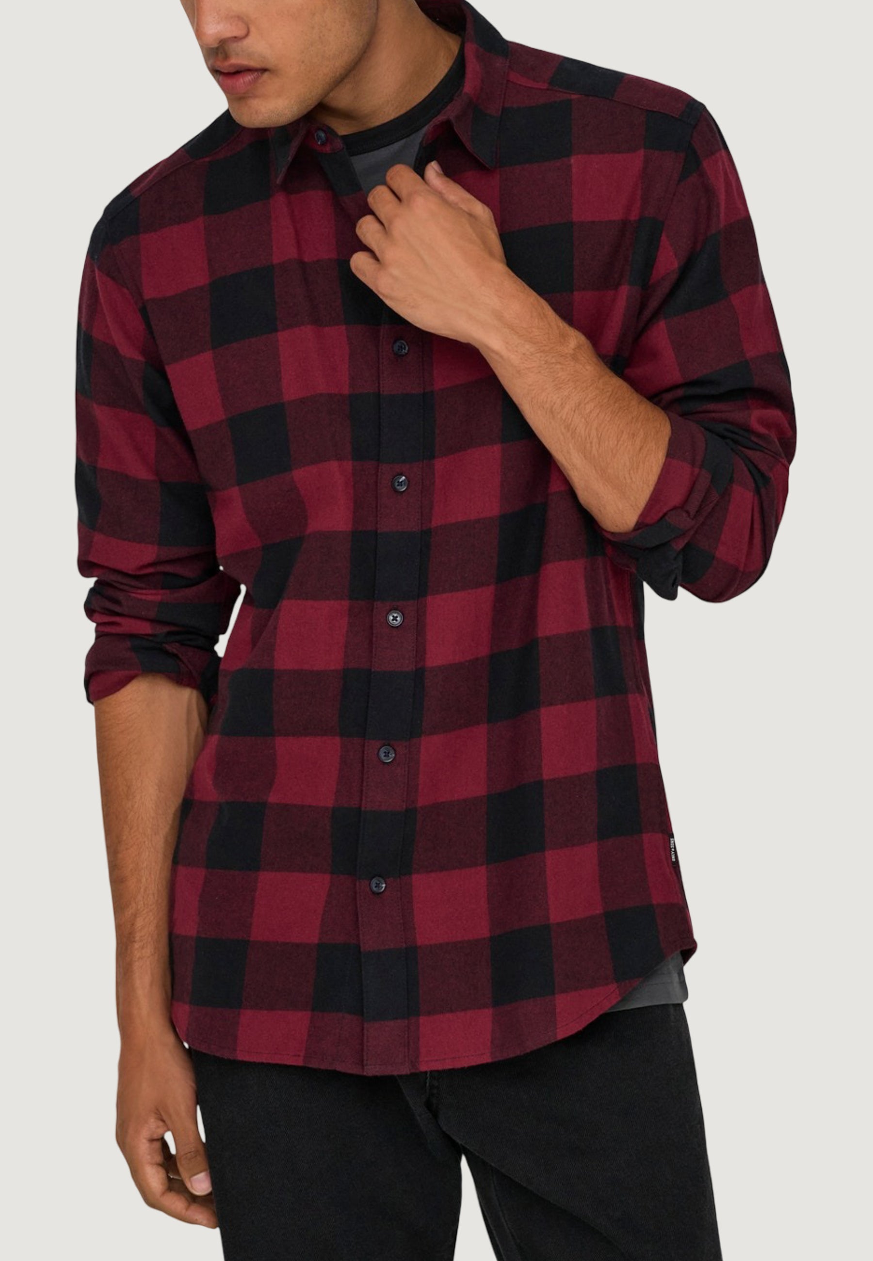 Long sleeve shirt Only & Sons ONSGUDMUND LS CHECKED SHIRT NOOS 