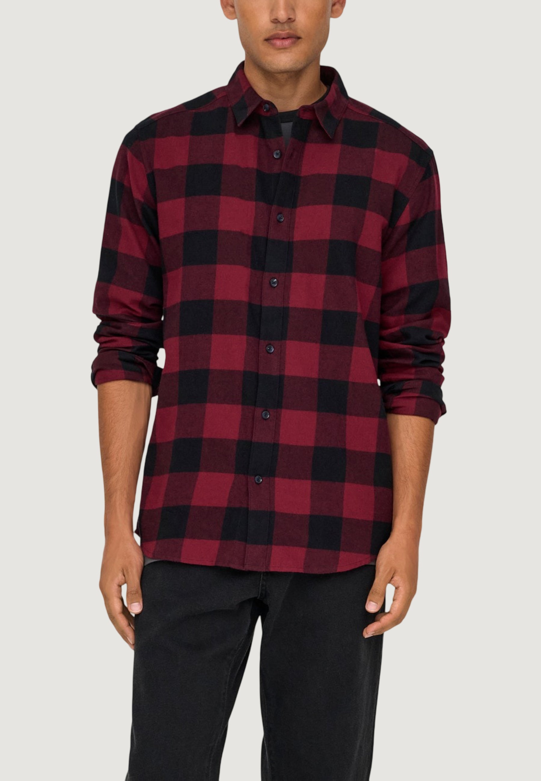 Long sleeve shirt Only & Sons ONSGUDMUND LS CHECKED SHIRT NOOS 