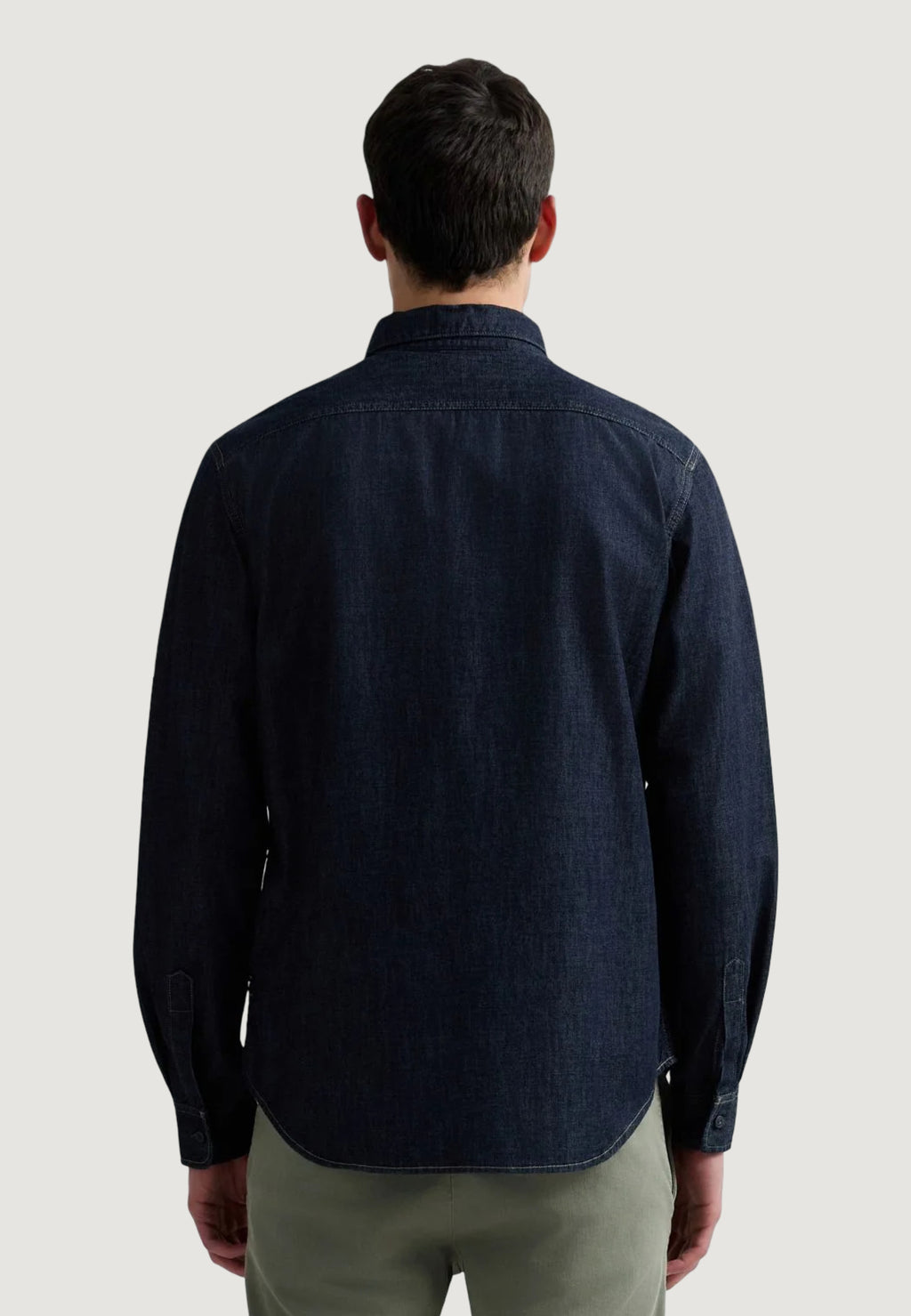 Long sleeve shirt Replay 6.5 OZ DEEP BLUE DENIM