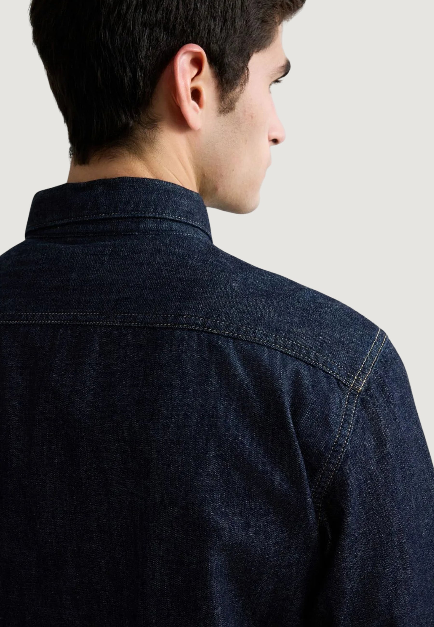 Long sleeve shirt Replay 6.5 OZ DEEP BLUE DENIM