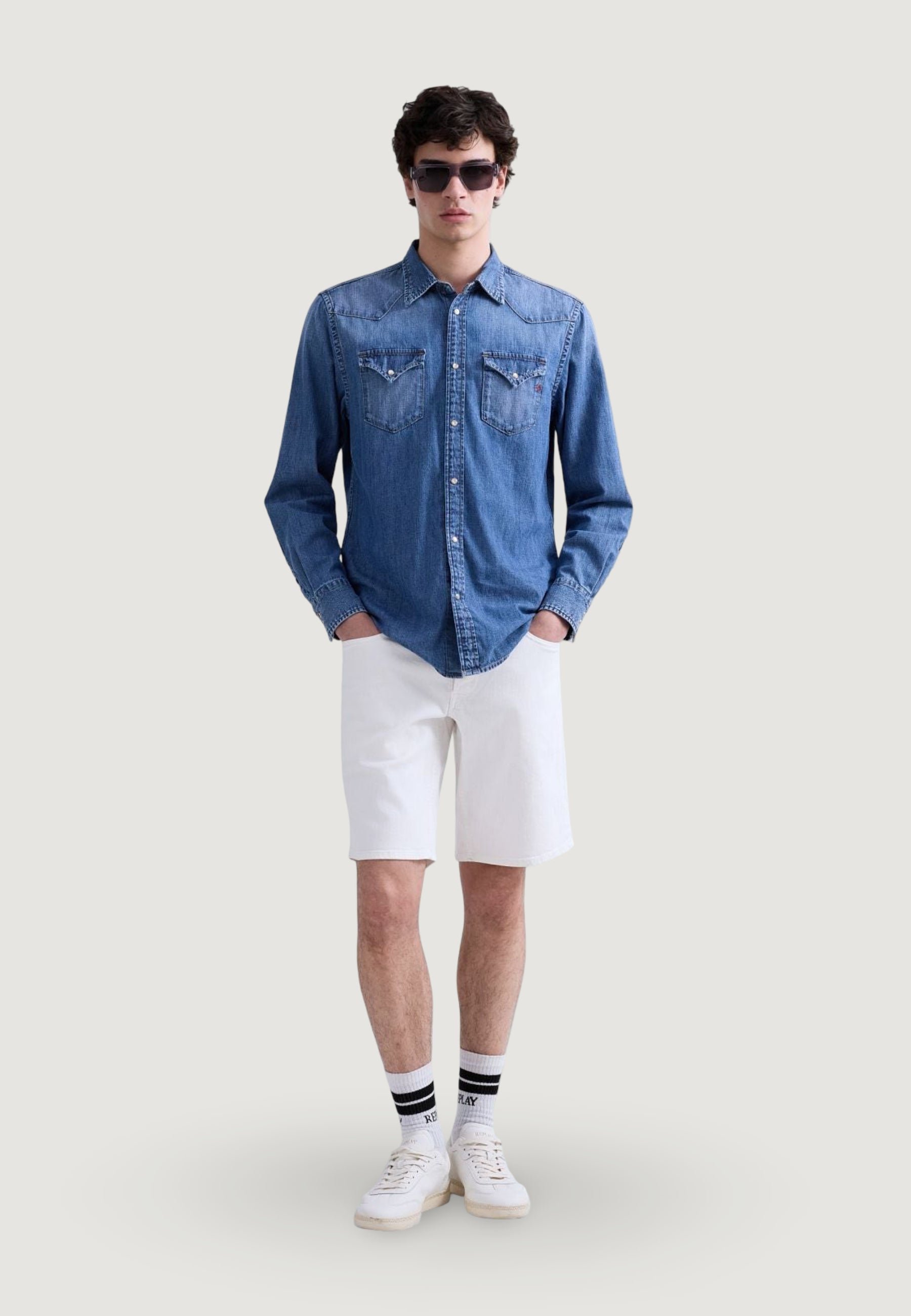 Camicia manica lunga Replay REGULAR
