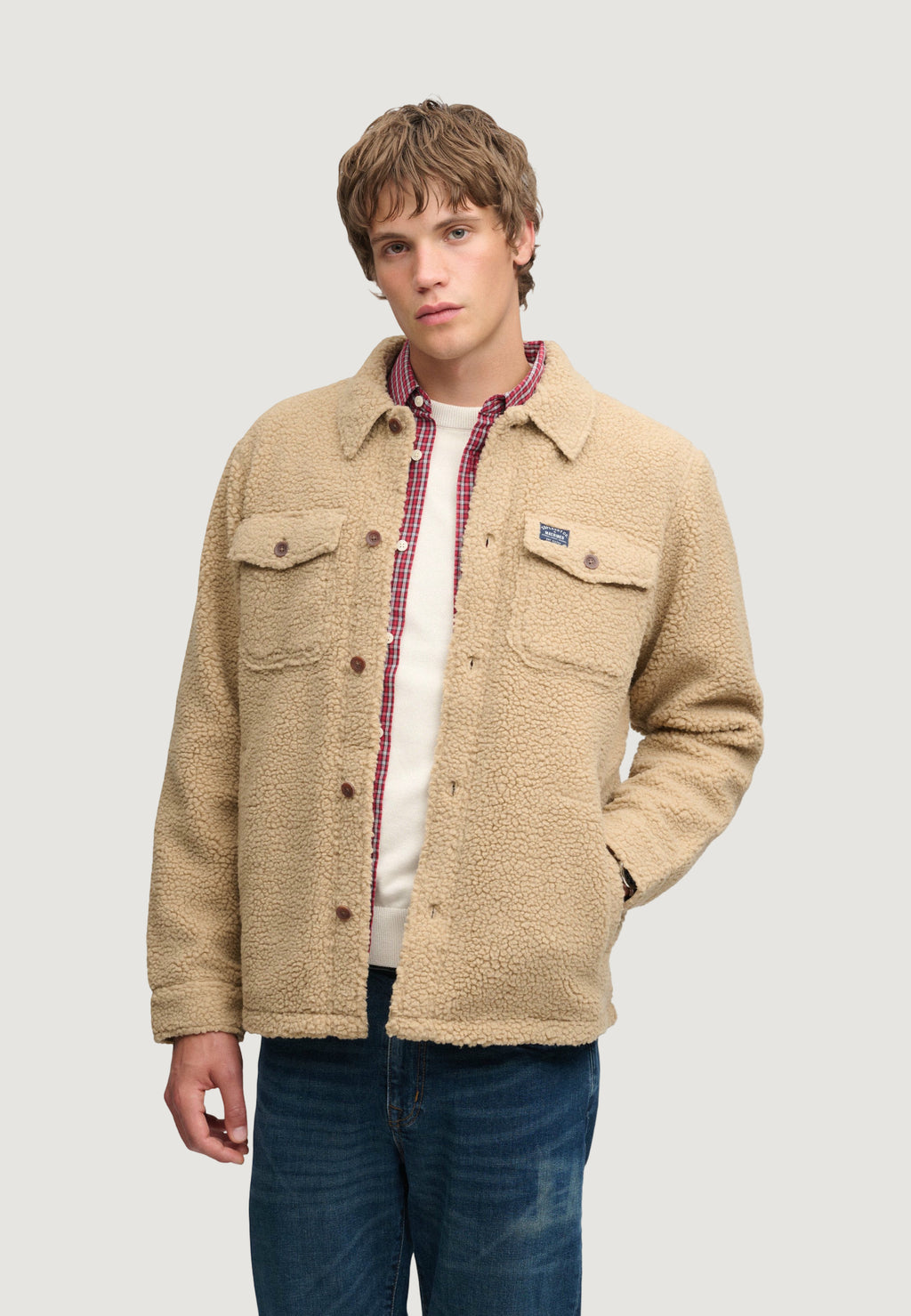 Camicia manica lunga Superdry Retro Fleece Overshirt
