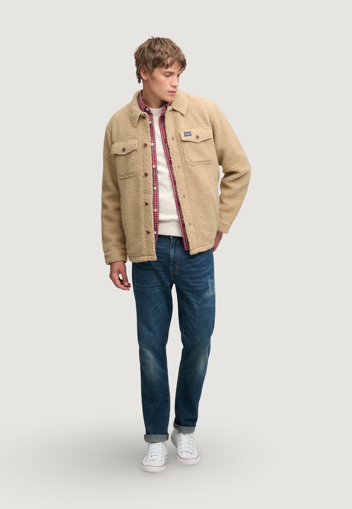 Camicia manica lunga Superdry Retro Fleece Overshirt