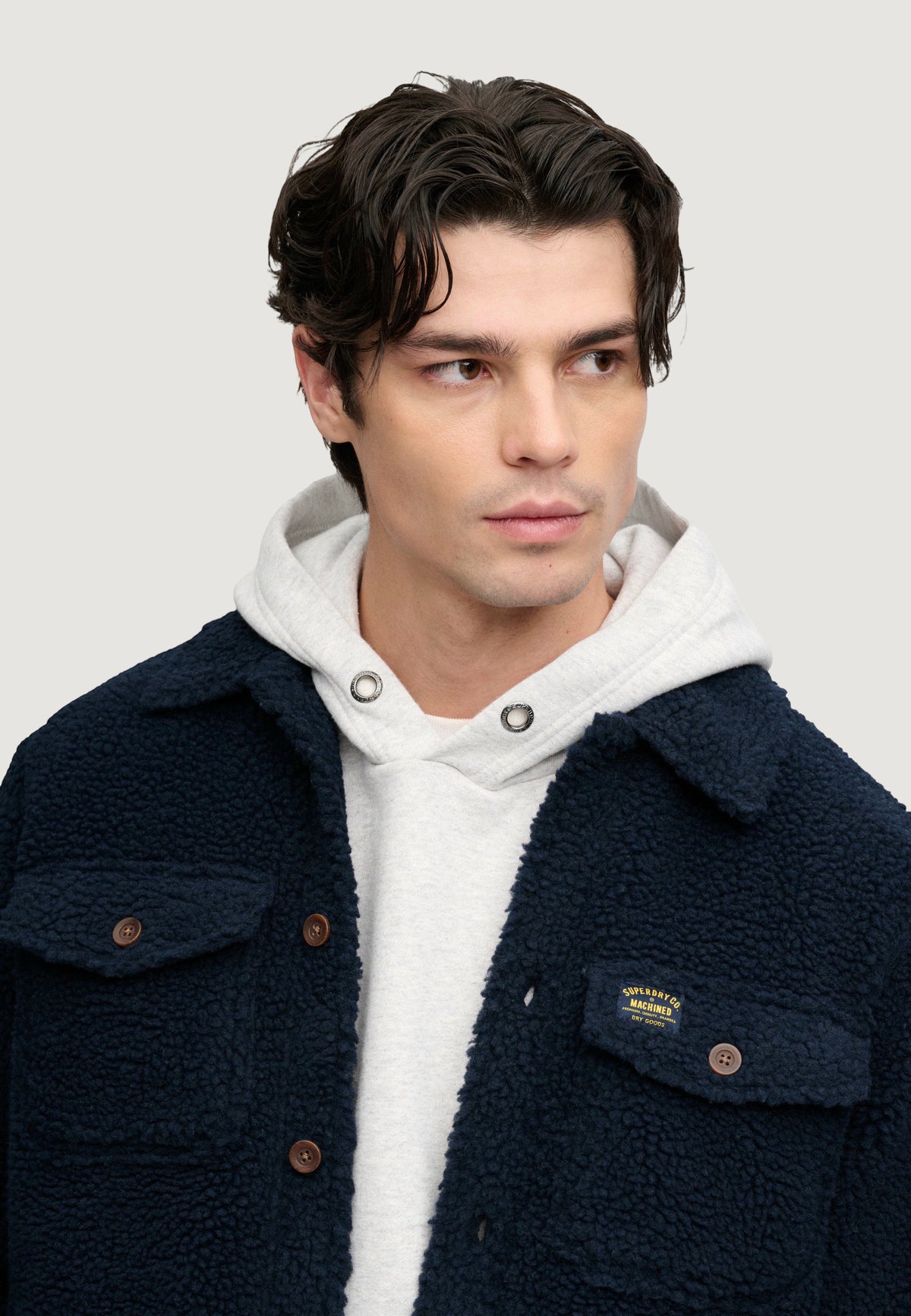 Camicia manica lunga Superdry Retro Fleece Overshirt