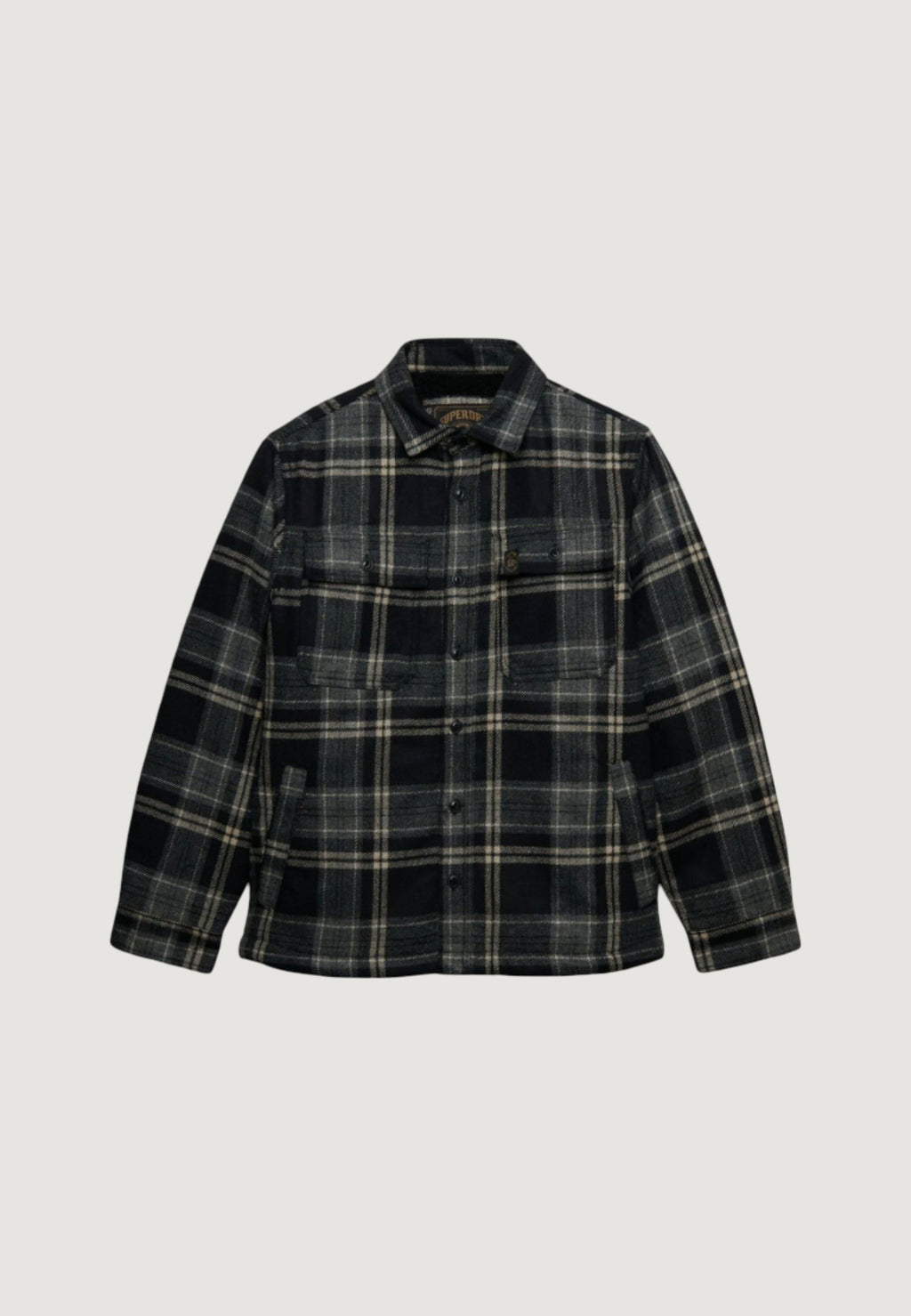 Long sleeve shirt Superdry BORG LINED MILLER OVERSHIRT