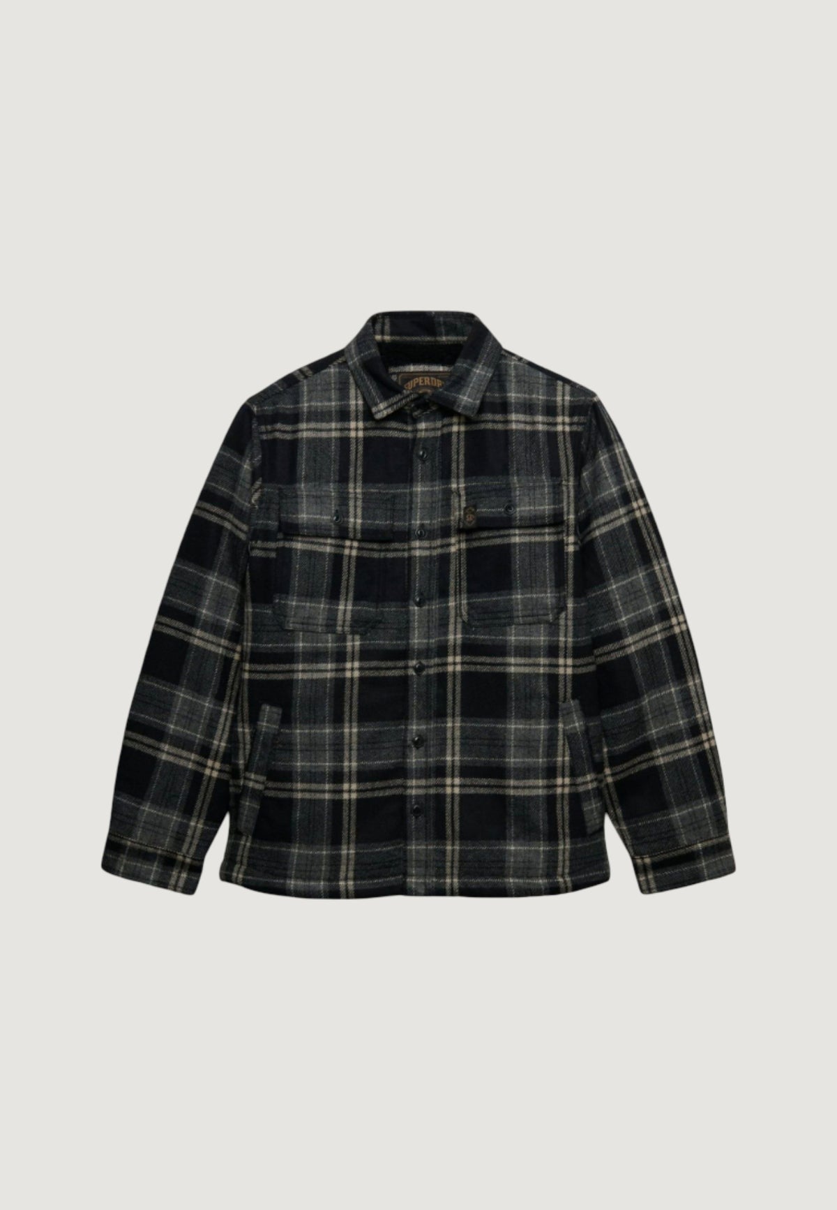 Long sleeve shirt Superdry BORG LINED MILLER OVERSHIRT