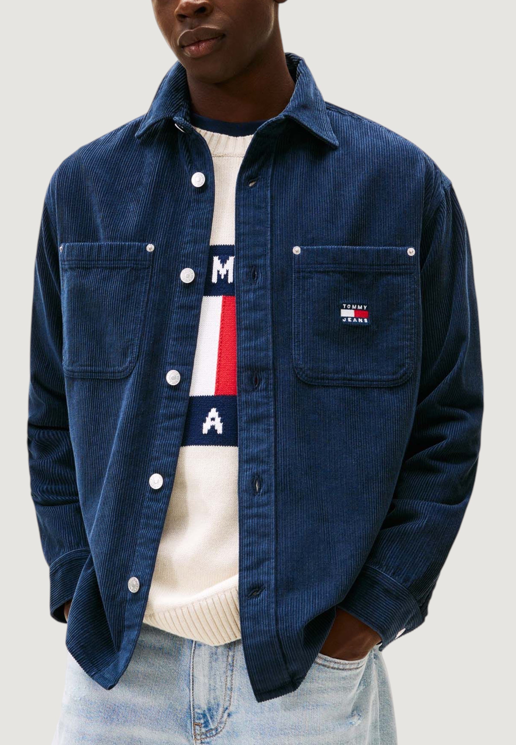 Camicia manica lunga Tommy Hilfiger Jeans TJM RLX WASHED CORD