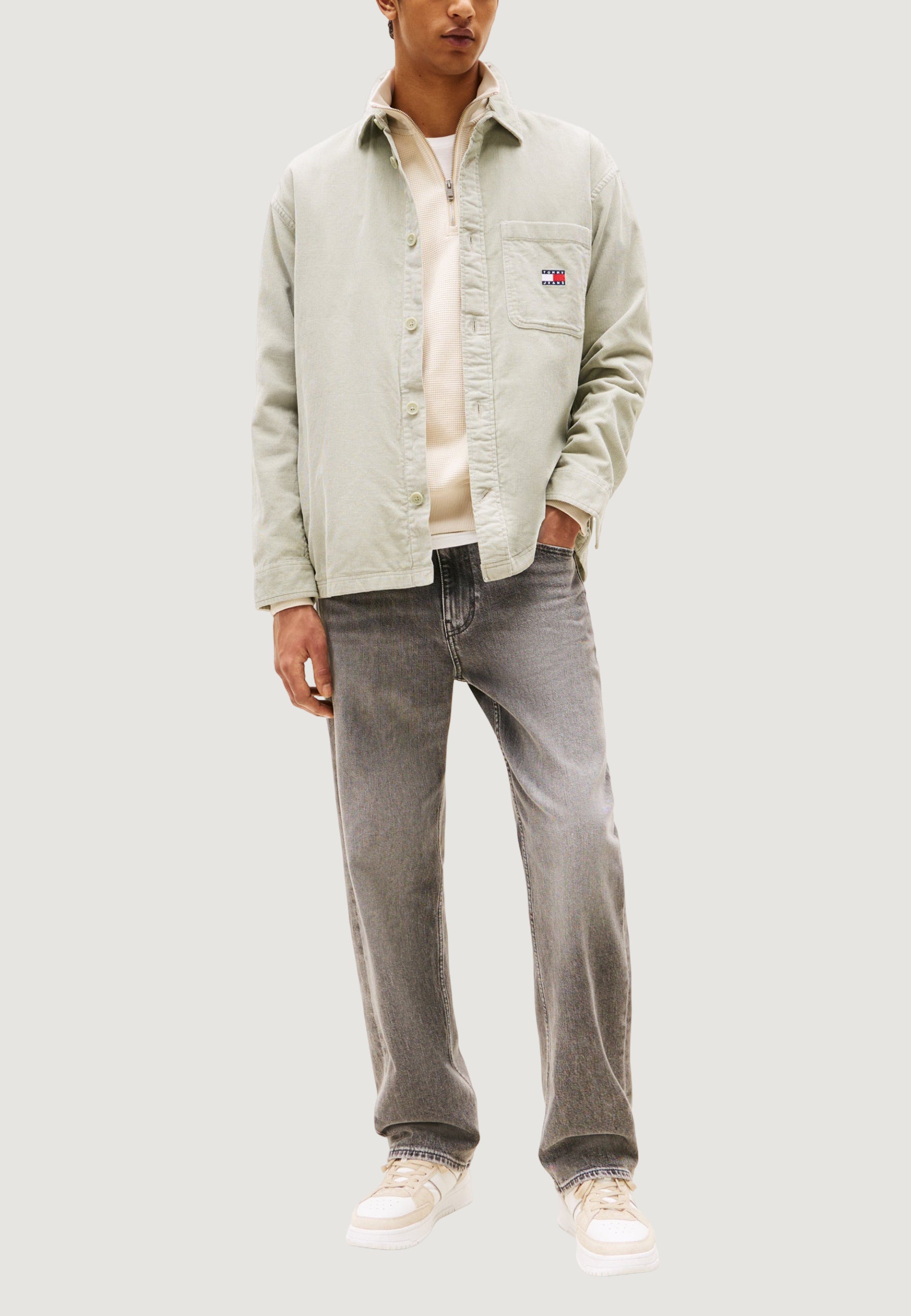 Long sleeve shirt Tommy Hilfiger Jeans TJM BRICK CORD OVERS