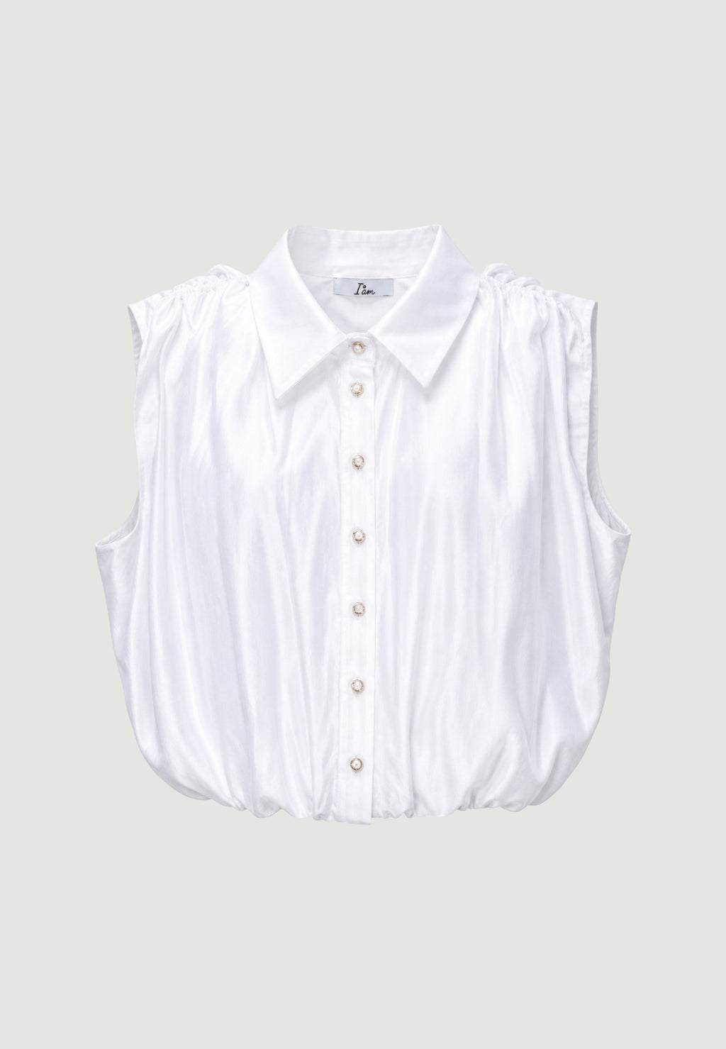 Camicia manica corta I am Blusa Tencel Smanicata
