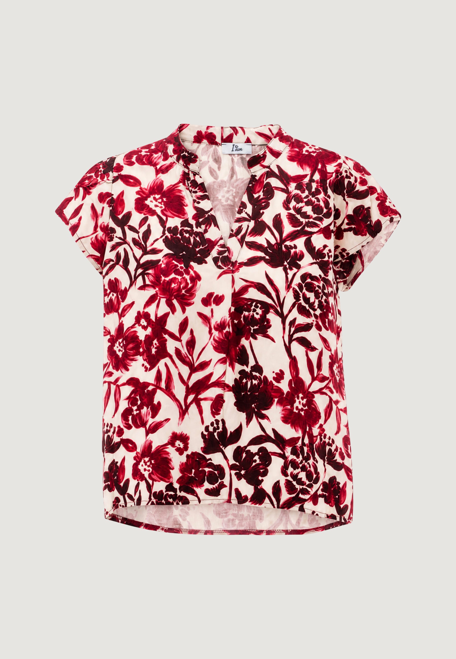 Camicia manica corta I am Blusa Viscosa Floreale