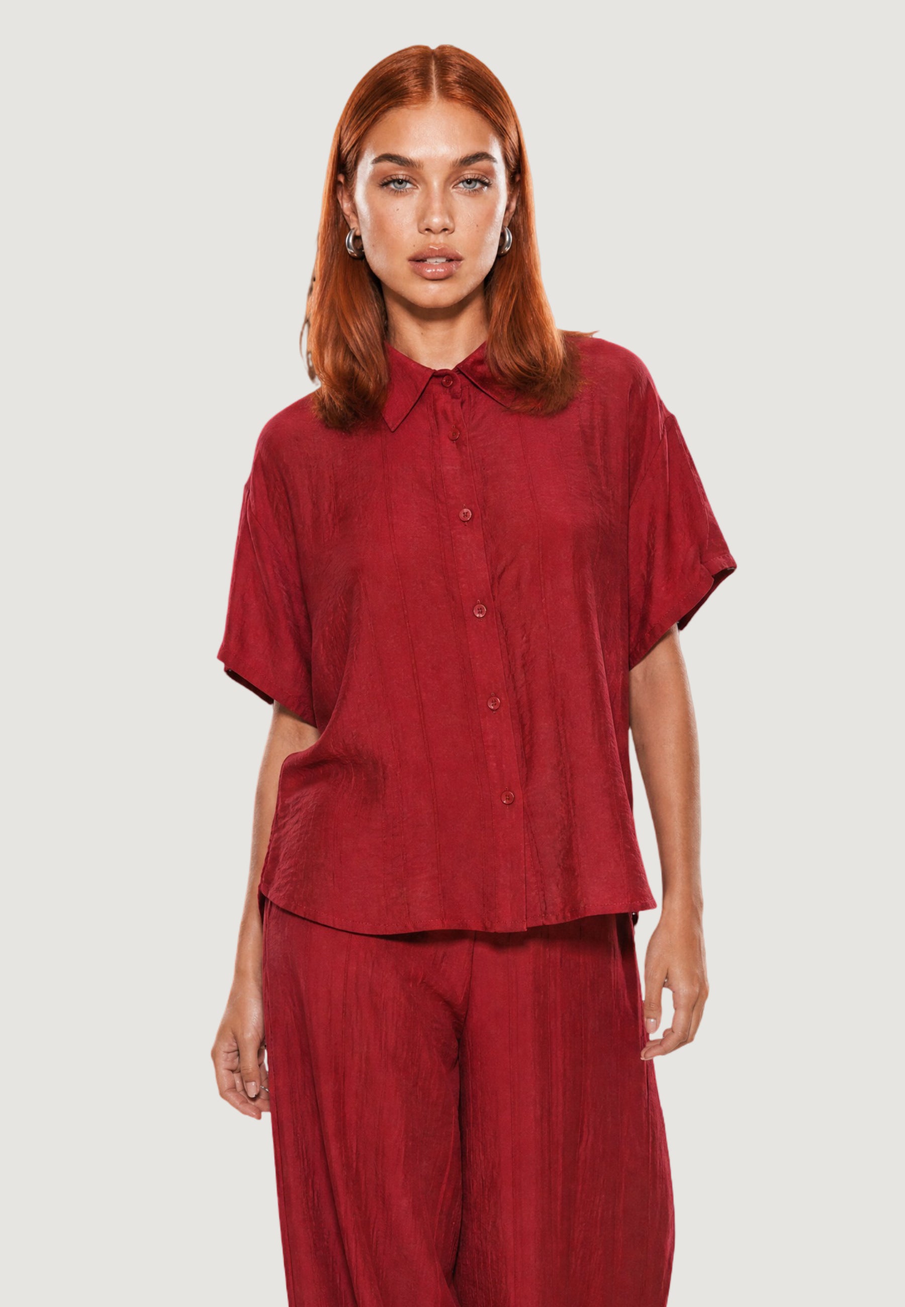 Short sleeves shirts I am CAMICIA CRINKLE CON MANICA CORTA E FONDO STONDATO