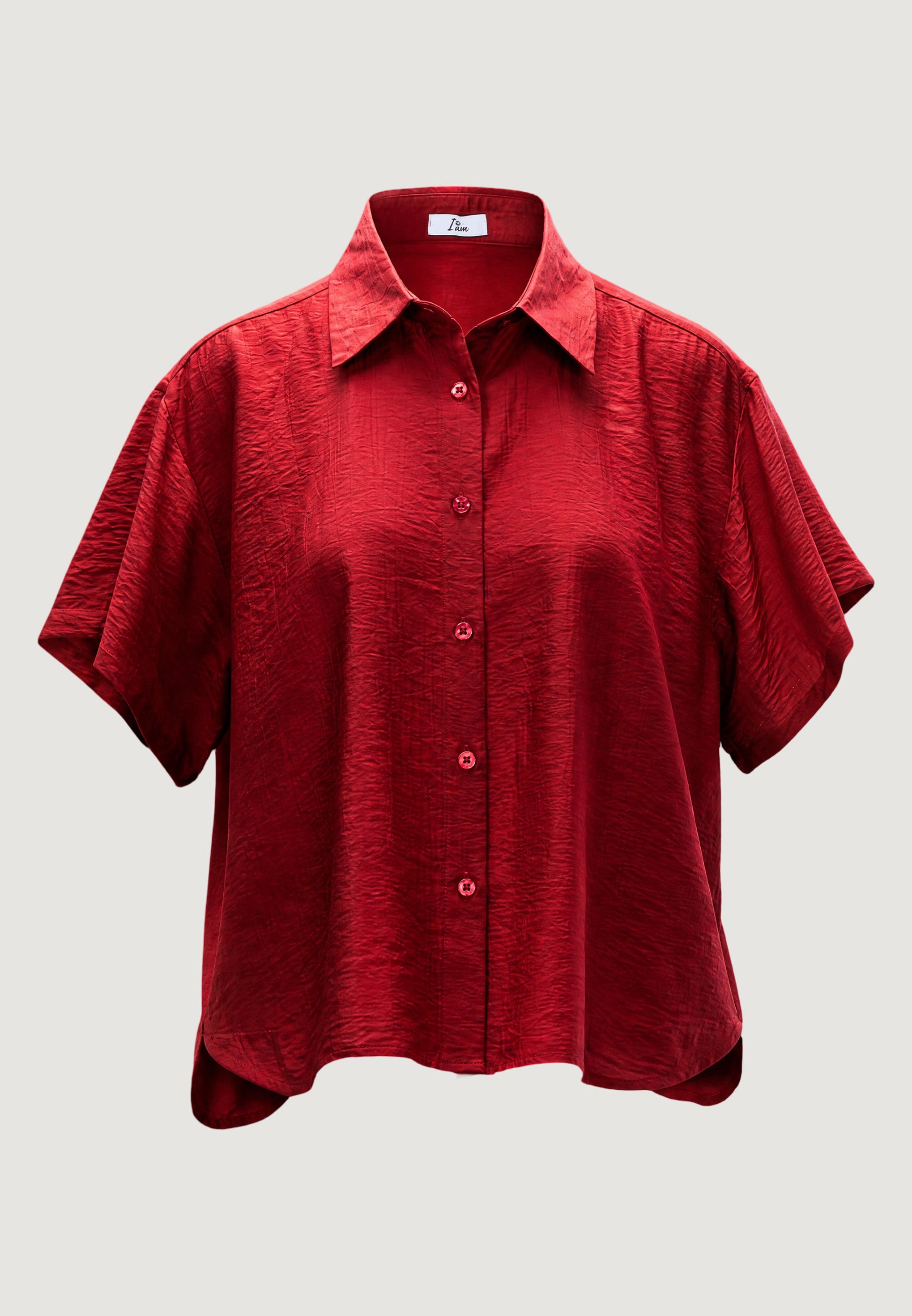 Short sleeves shirts I am CAMICIA CRINKLE CON MANICA CORTA E FONDO STONDATO
