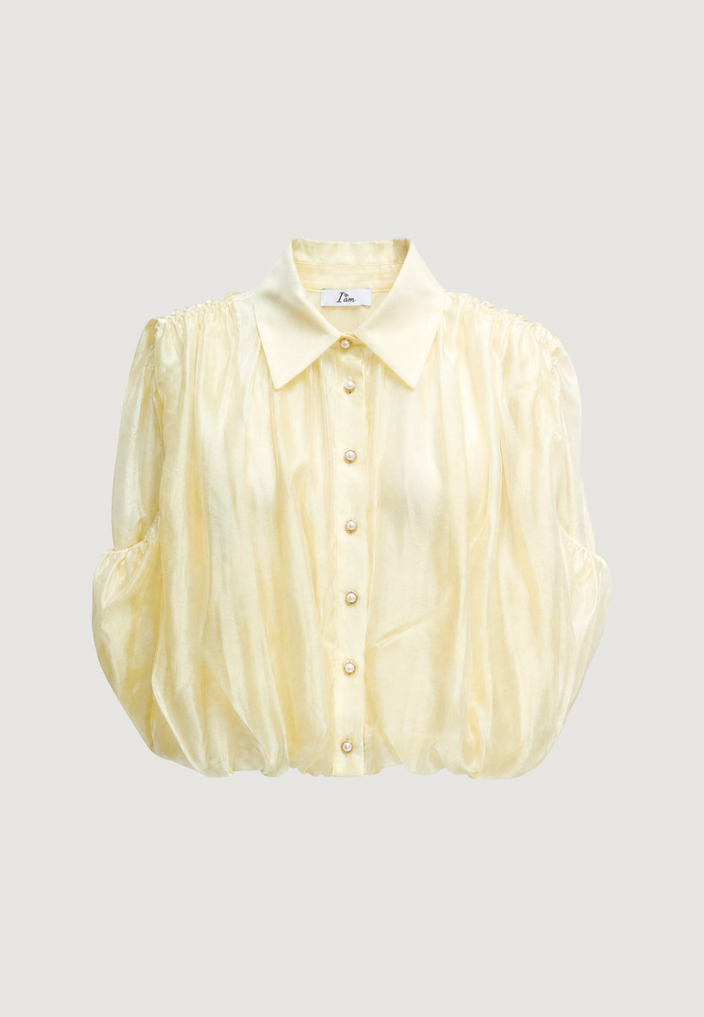 Camicia manica corta I am Blusa Tencel Smanicata