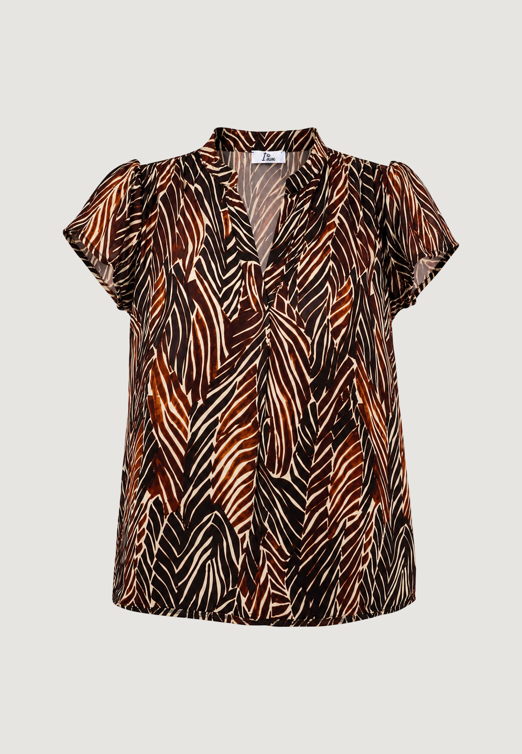 Camicia manica corta I am Blusa Viscosa Floreale