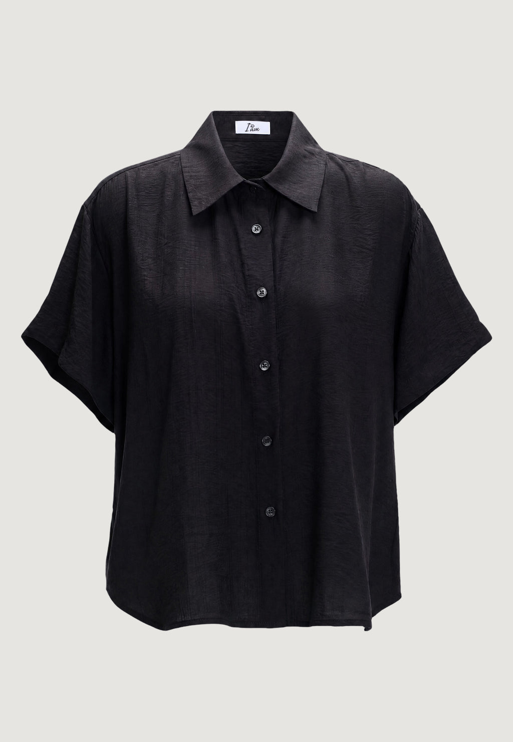 Short sleeves shirts I am CAMICIA CRINKLE CON MANICA CORTA E FONDO STONDATO