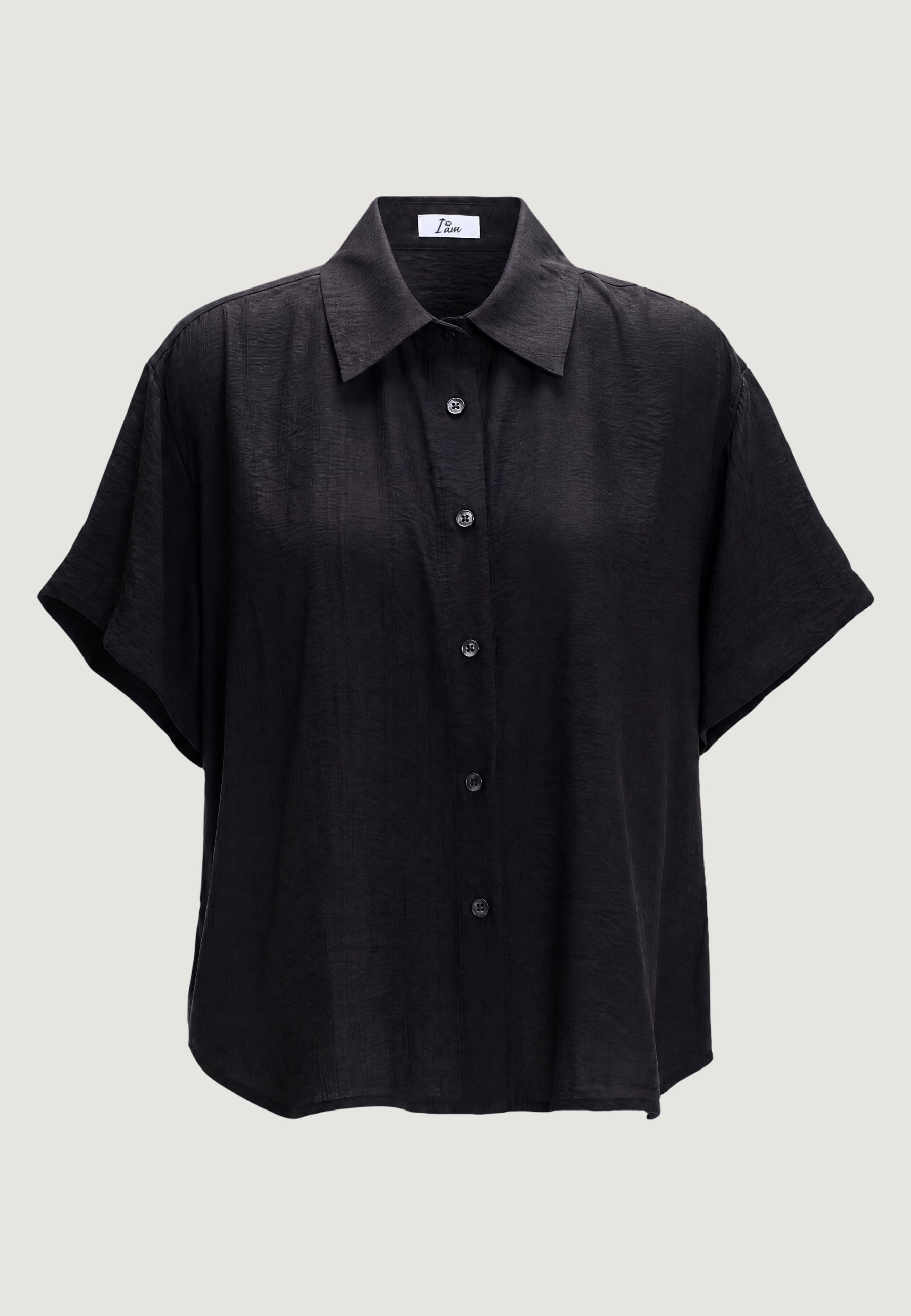 Short sleeves shirts I am CAMICIA CRINKLE CON MANICA CORTA E FONDO STONDATO