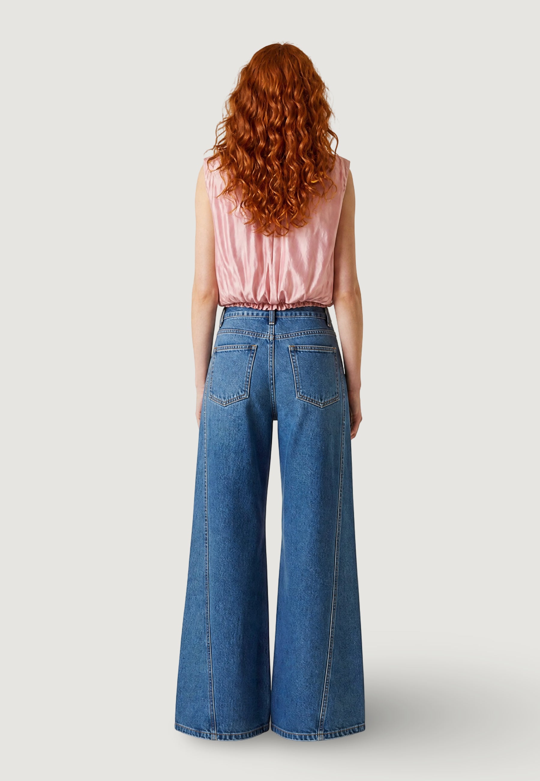 Camicia manica corta I am Blusa Tencel Smanicata