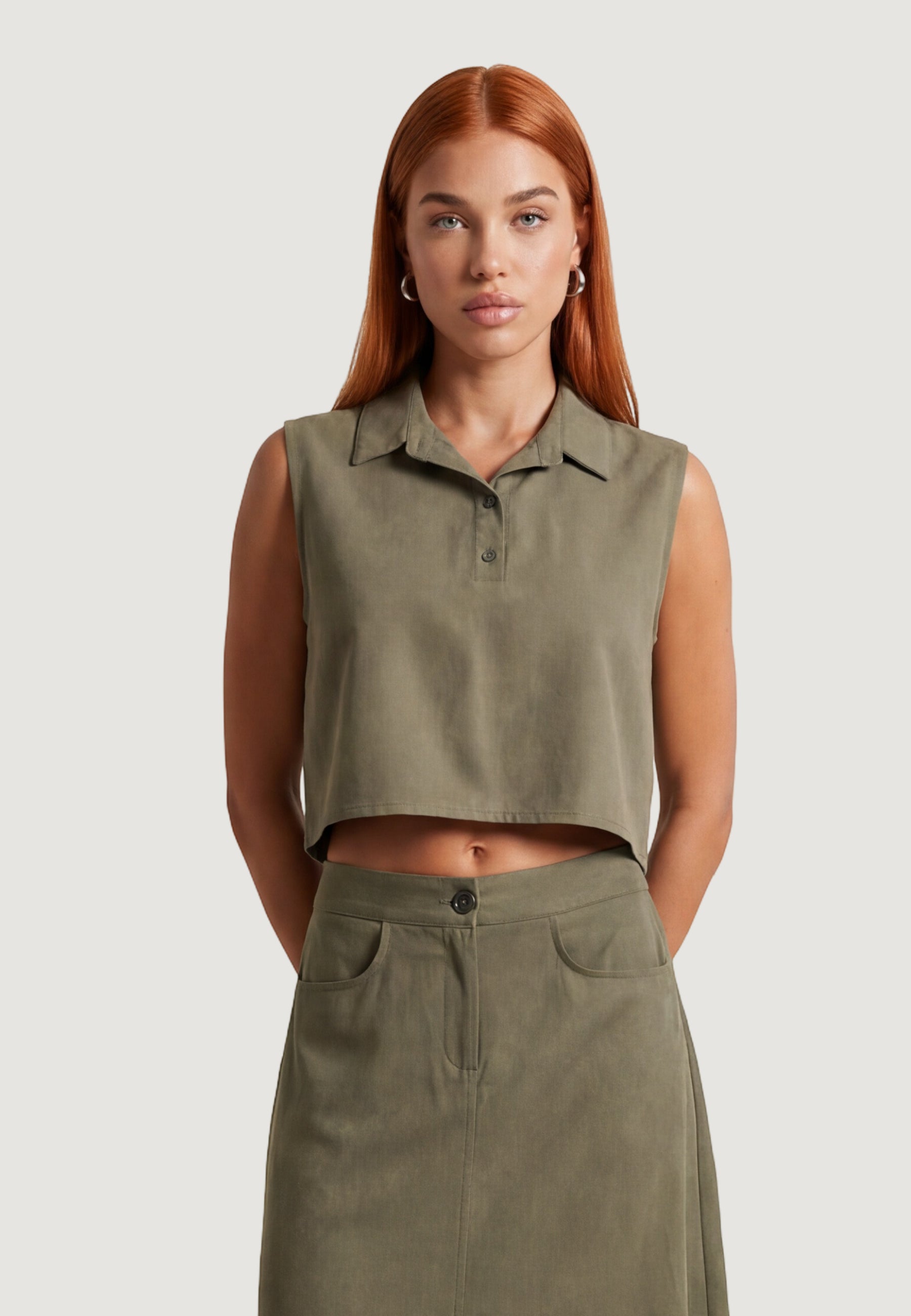 Camicia manica corta I am Top Modal Smanicato