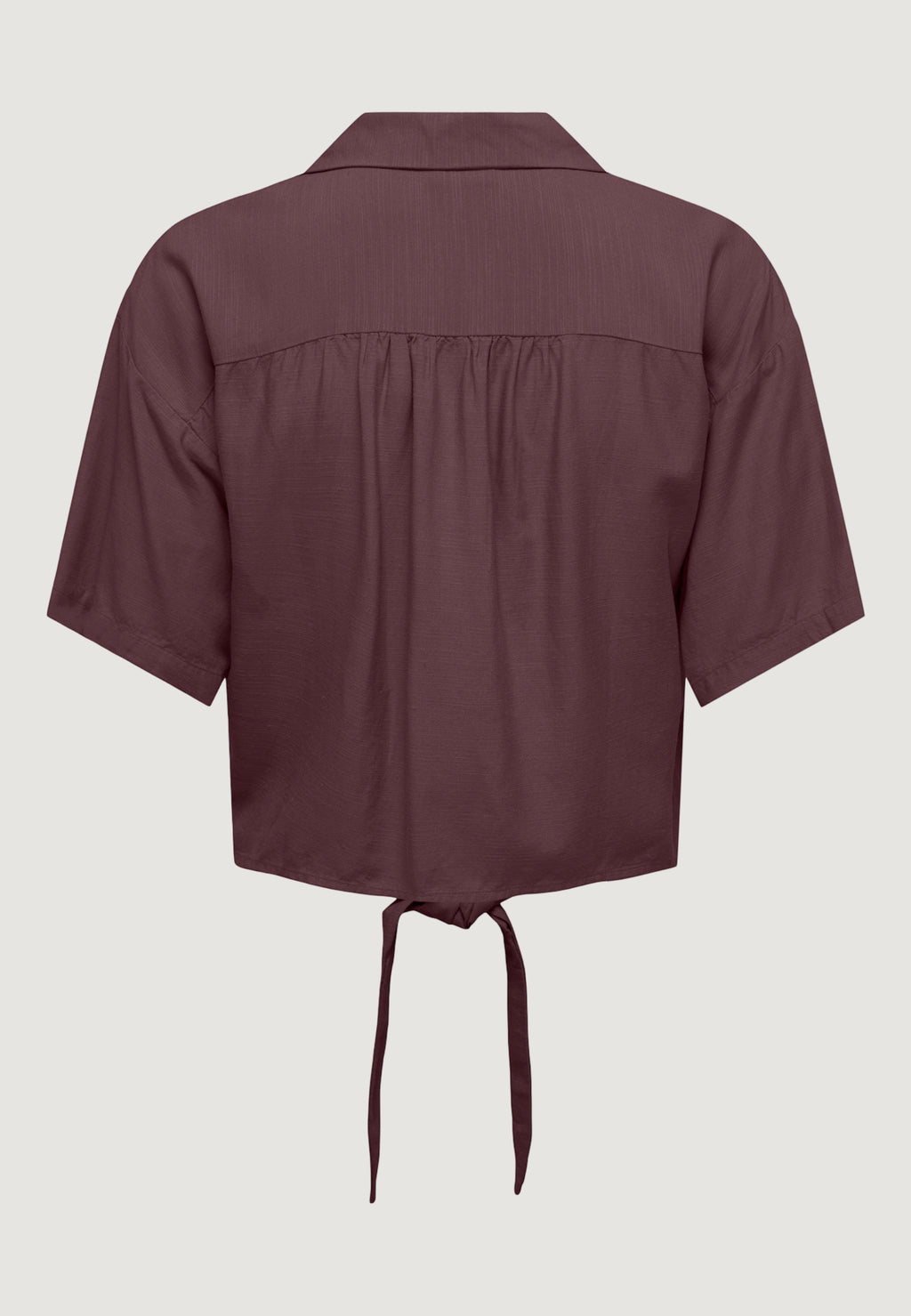 Short sleeves shirts Jacqueline de Yong Jdycaya Linen S/S Knot Shirt Wvn Dia