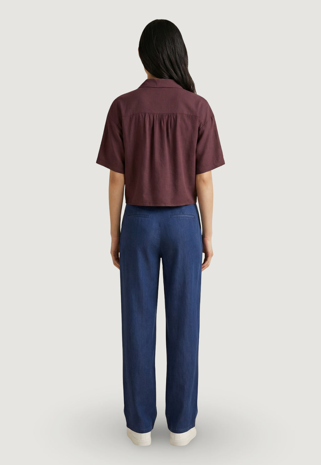 Short sleeves shirts Jacqueline de Yong Jdycaya Linen S/S Knot Shirt Wvn Dia