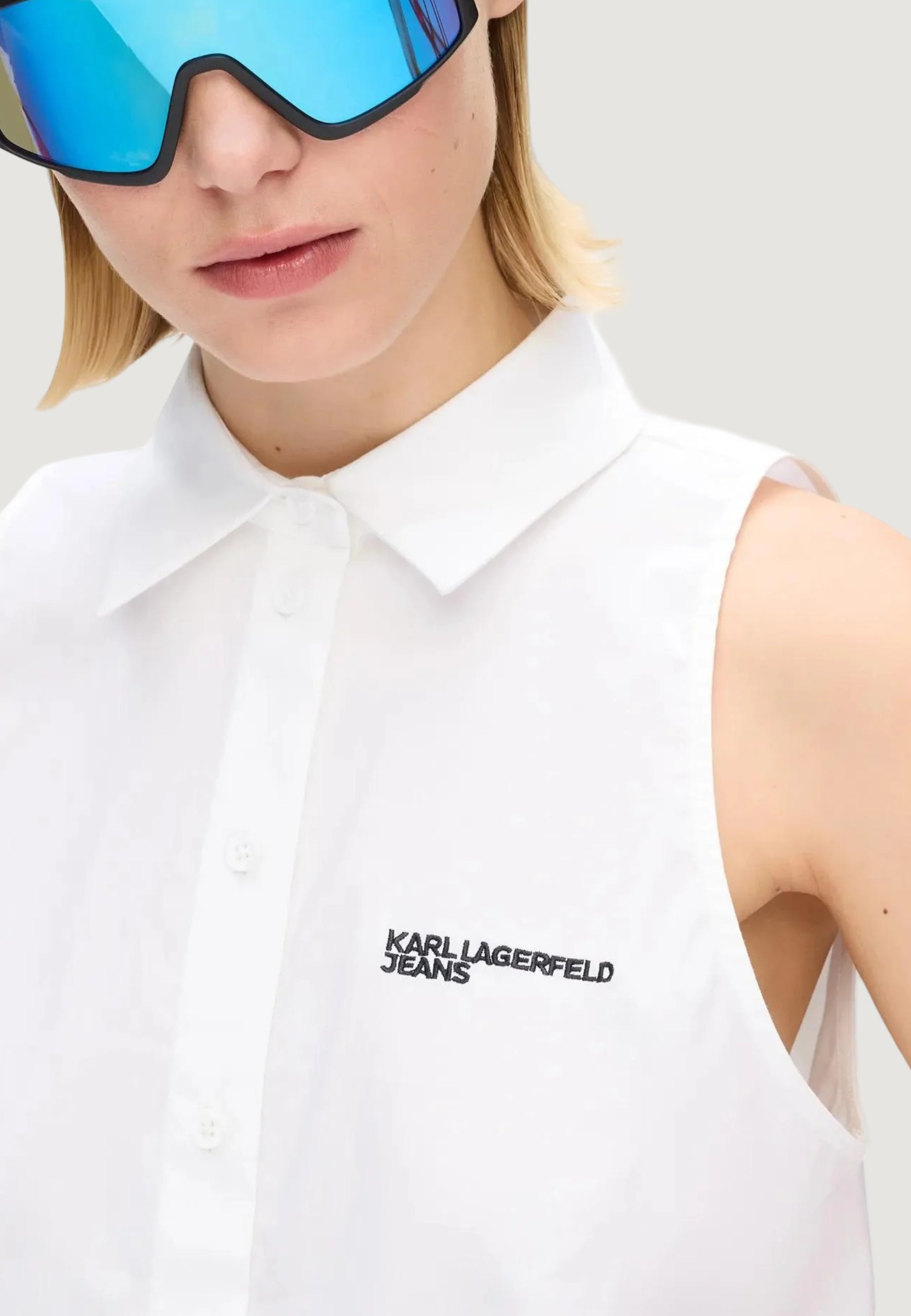 Camicia manica corta Karl Lagerfeld Jeans KLJ Sleeveless Blouse