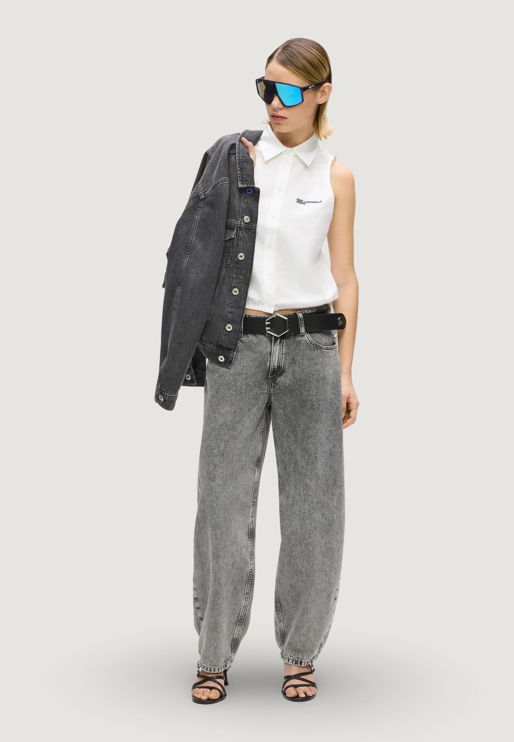 Camicia manica corta Karl Lagerfeld Jeans KLJ Sleeveless Blouse